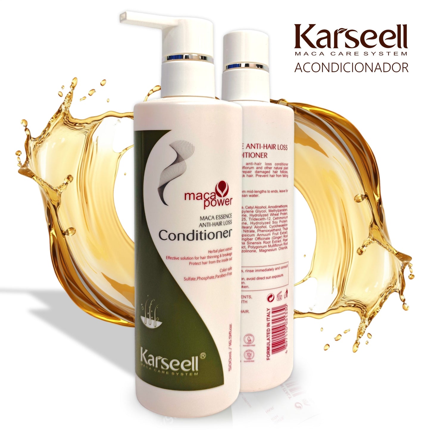 Karseell Acondicionador 500 ml Plantas Herbales Maca Original