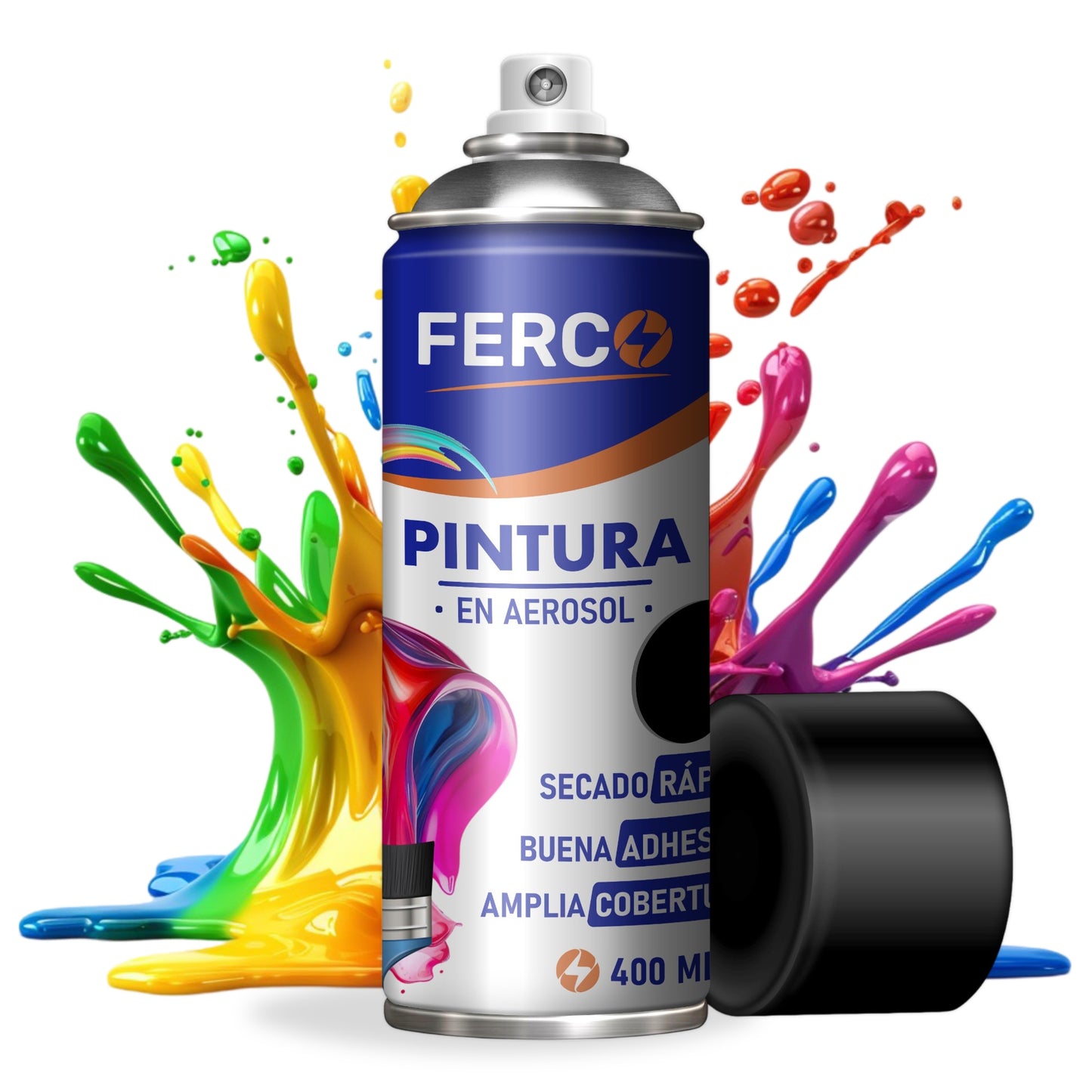 Pintura Ferco en Spray / Aerosol Acrílica Colores Clásicos 400cc