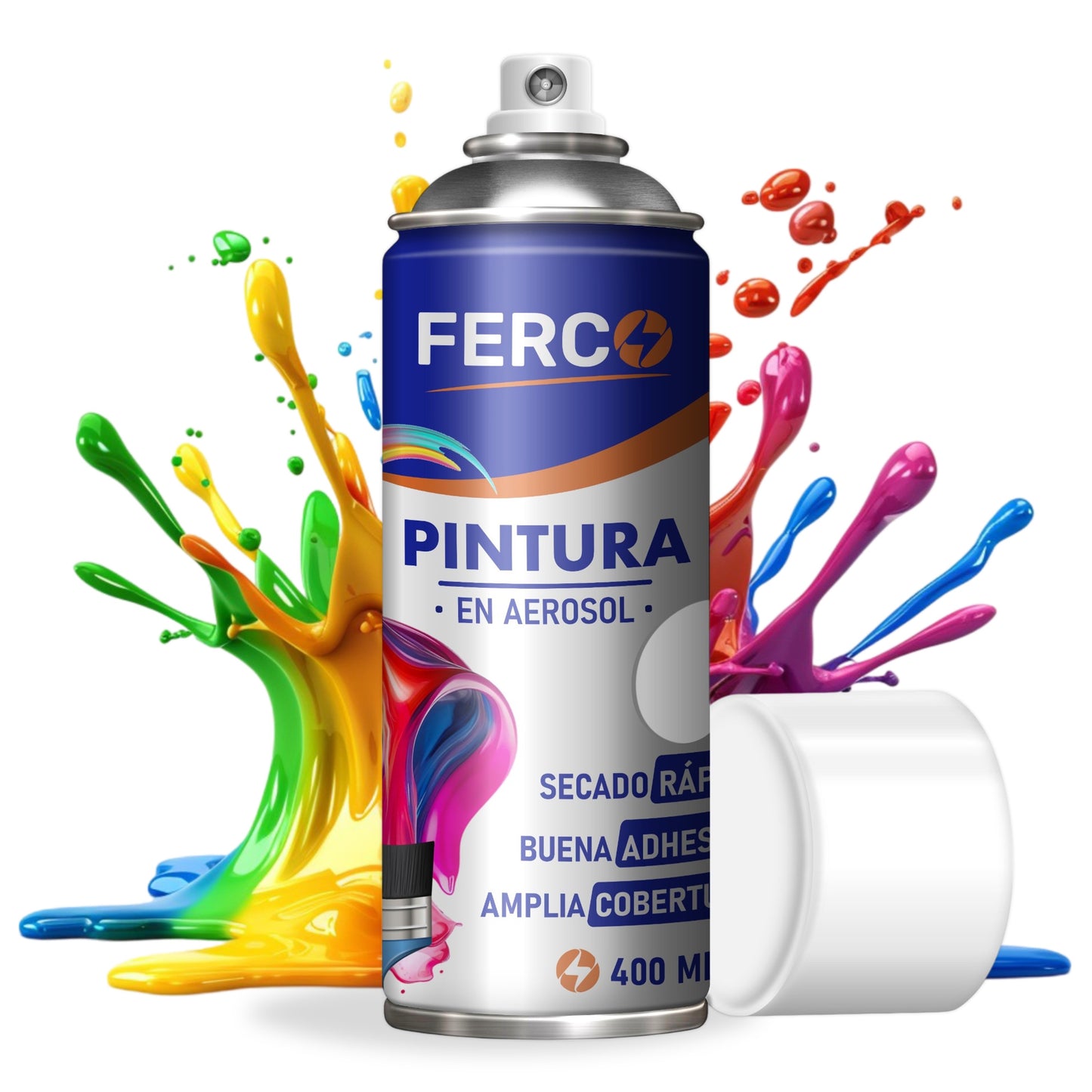 Pintura Ferco en Spray / Aerosol Acrílica Colores Clásicos 400cc