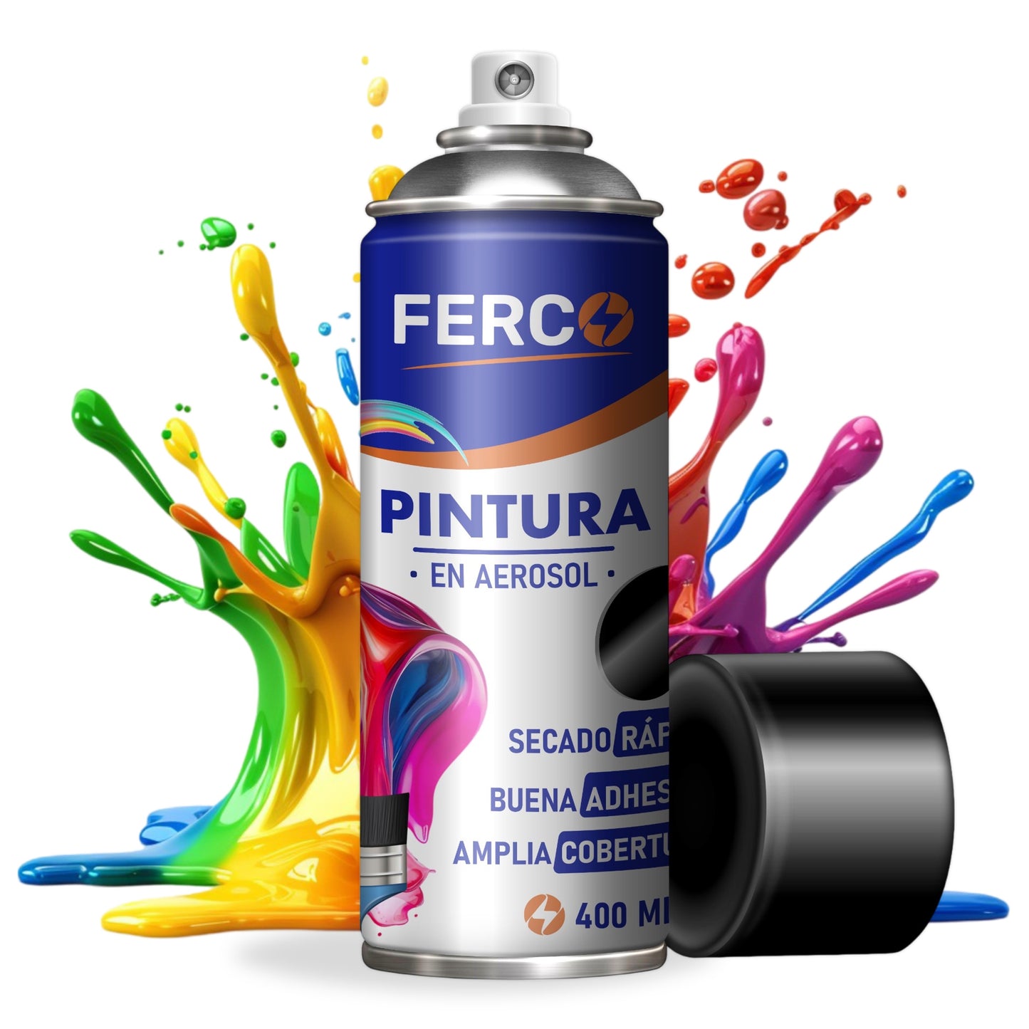Pintura Ferco en Spray / Aerosol Acrílica Colores Clásicos 400cc