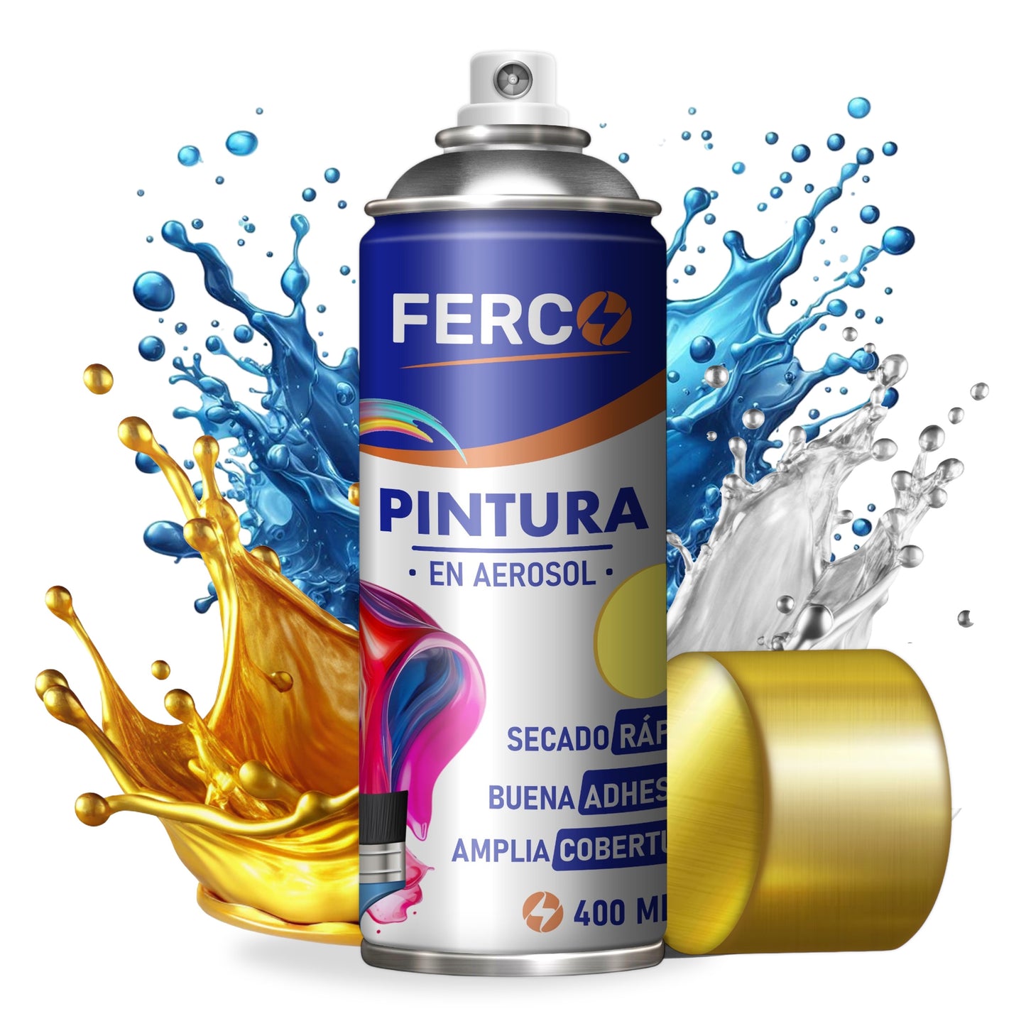 Pintura Ferco En Spray / Aerosol Acrílica Colores Premium 400cc