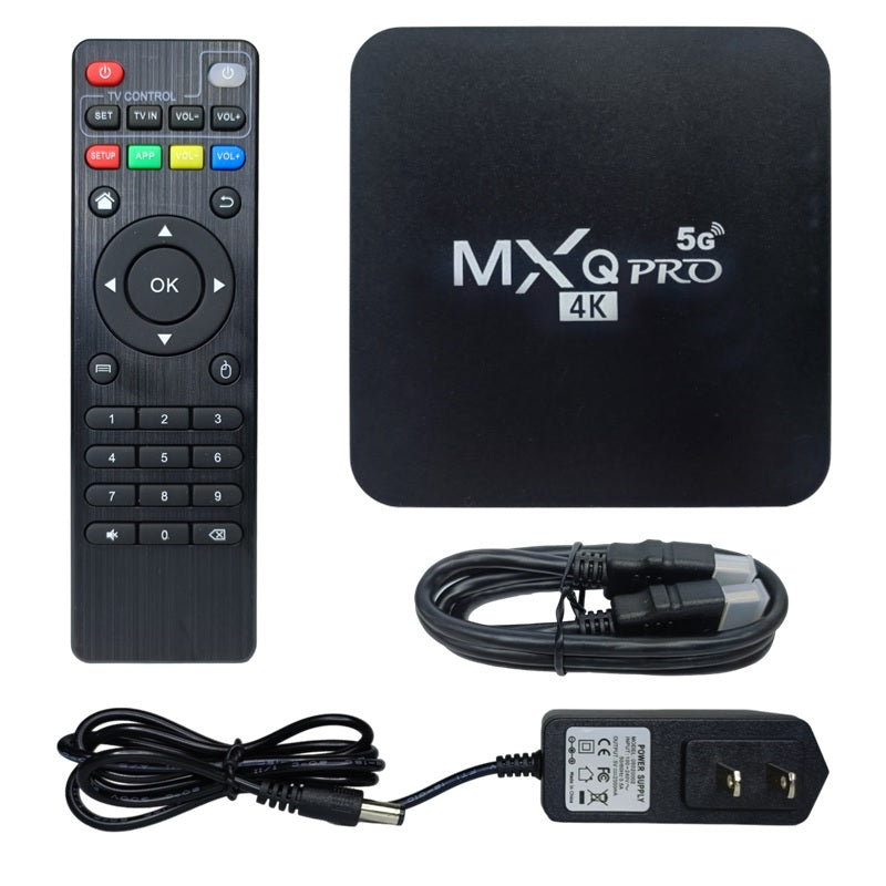 Tv Box Android 4K MxQpro - Wi-fi 2.4G/5G