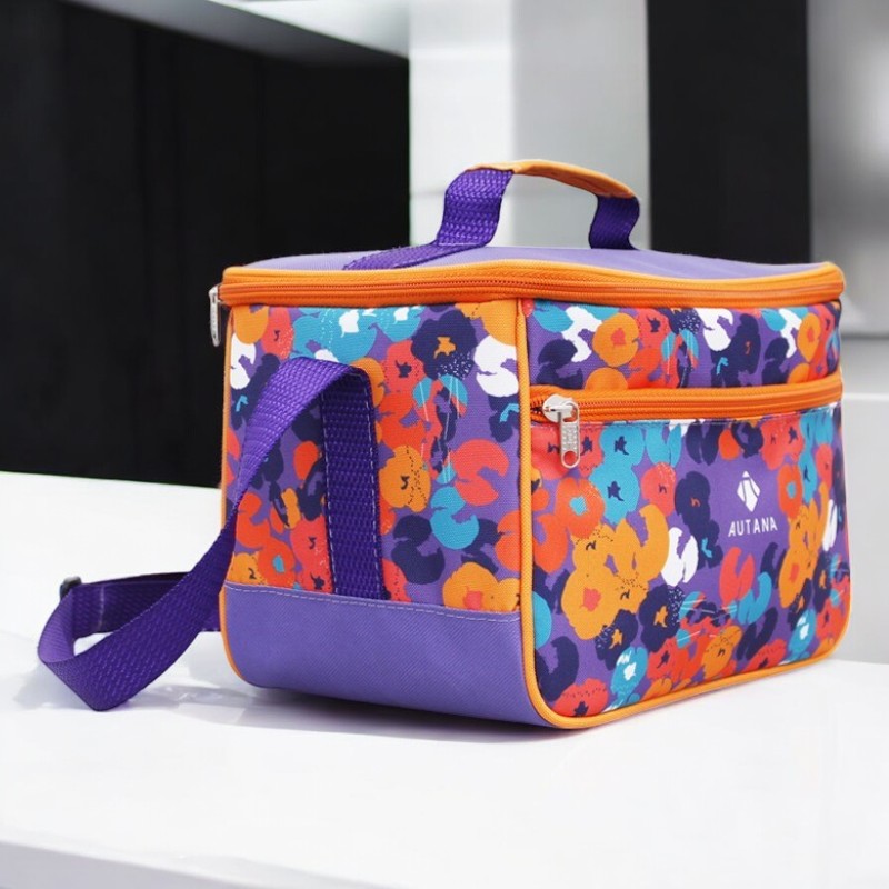 Lonchera Térmica Autana Rectangular Capi Purple Fun + Obsequio