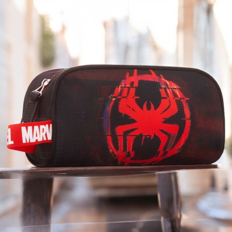 Combo Morral + Cartuchera Spider-Man Holographic Capi