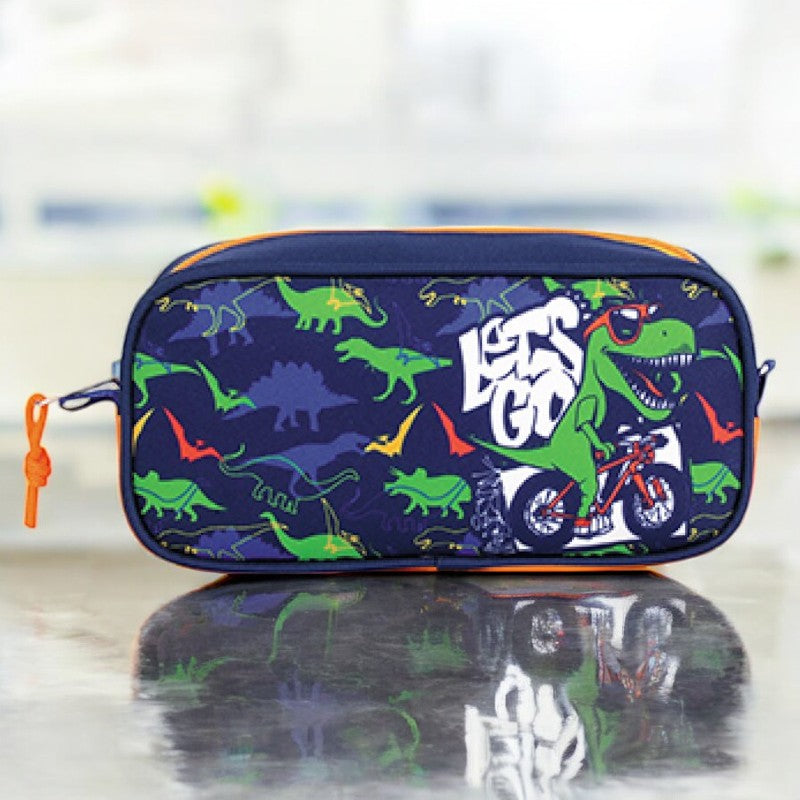 Cartuchera Estuche Rectangular Dino Bike Capi