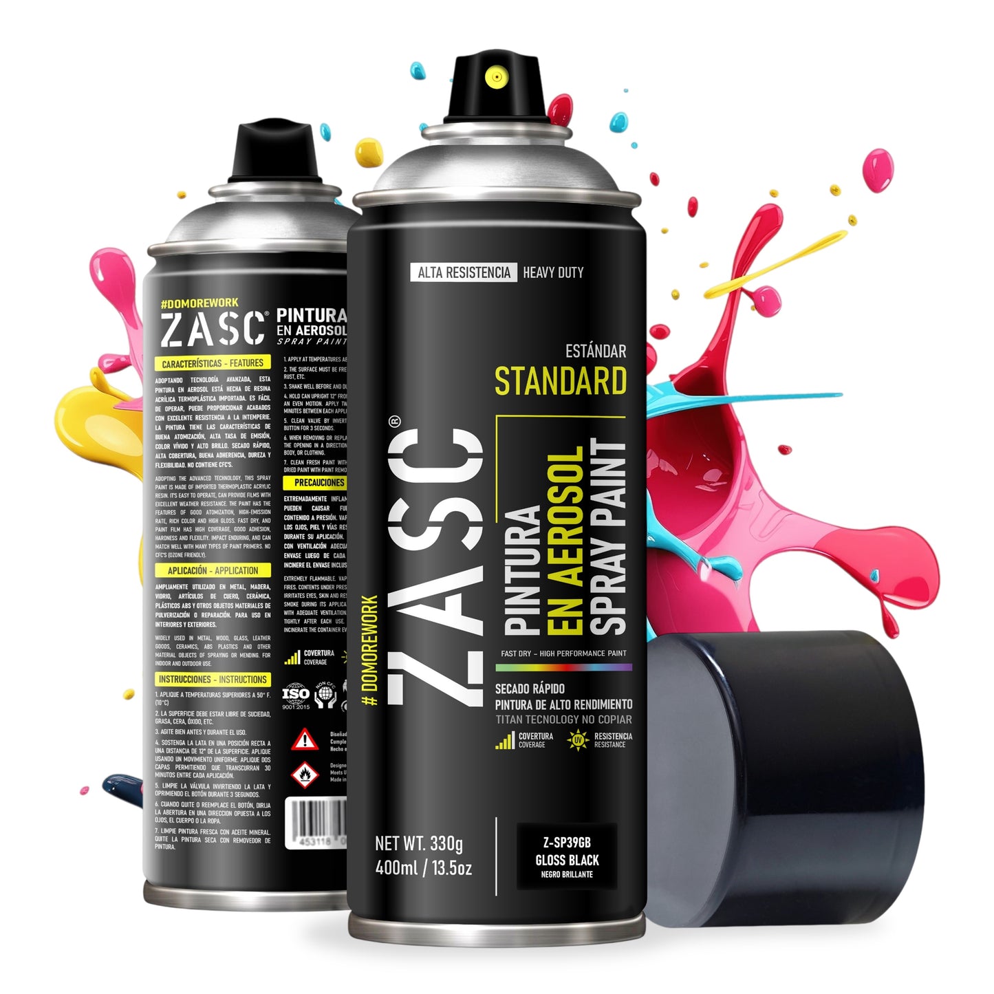 Pintura En Spray / Aerosol Zasc Colores Estándar 400ml