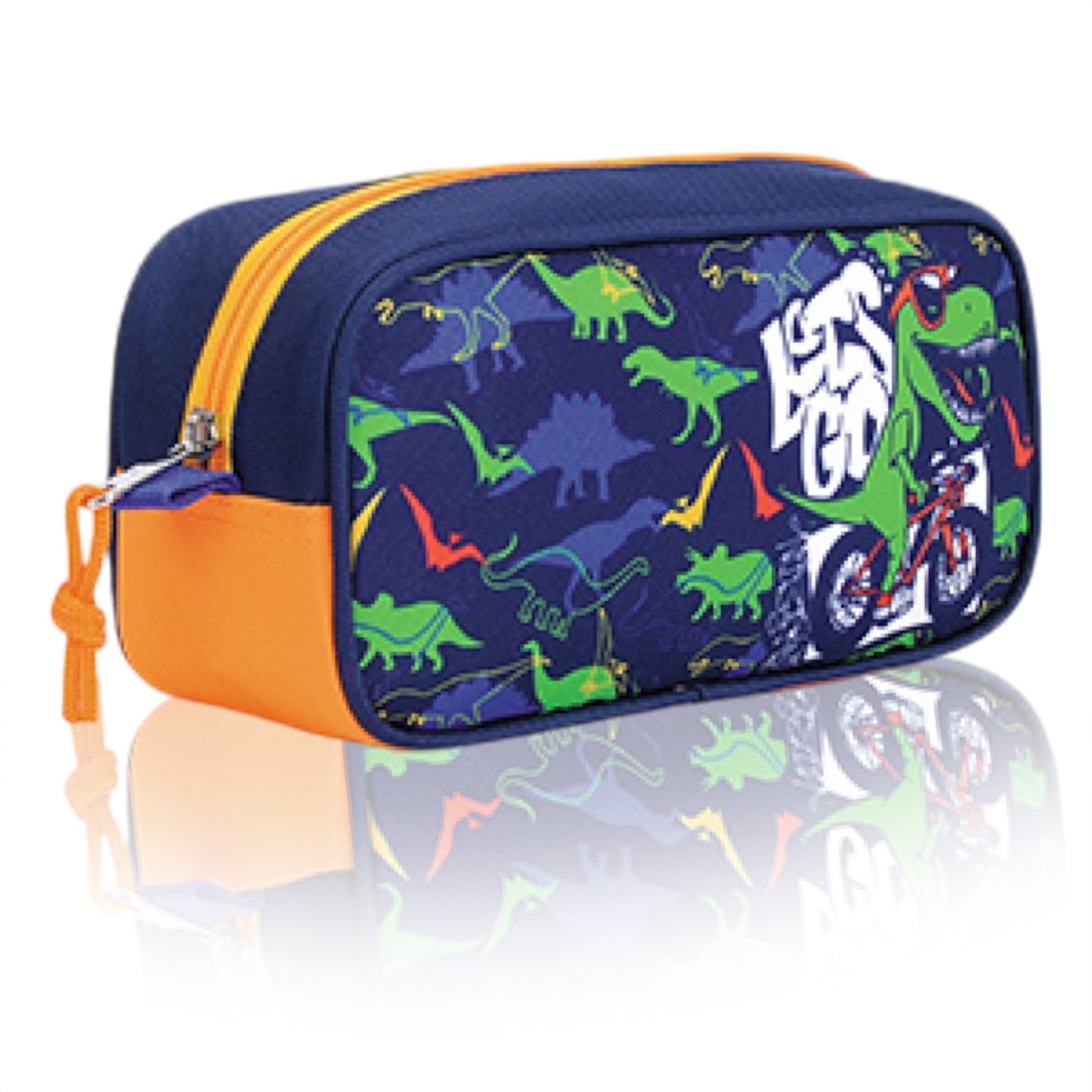 Cartuchera Estuche Rectangular Dino Bike Capi