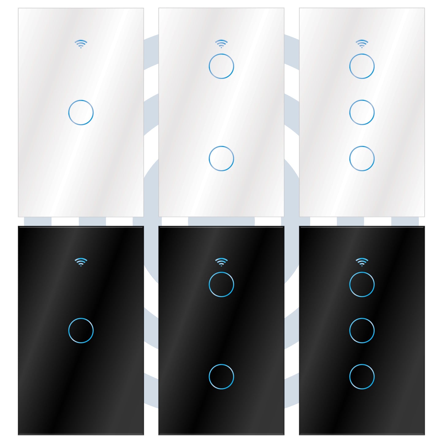 Interruptor Wi-fi Inteligente FERCO Táctil / Voz compatible con Alexa & Google