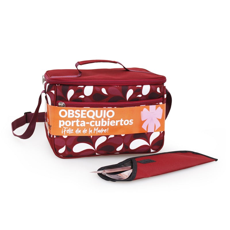 Lonchera Térmica Autana Rectangular Magenta Splash + Obsequio