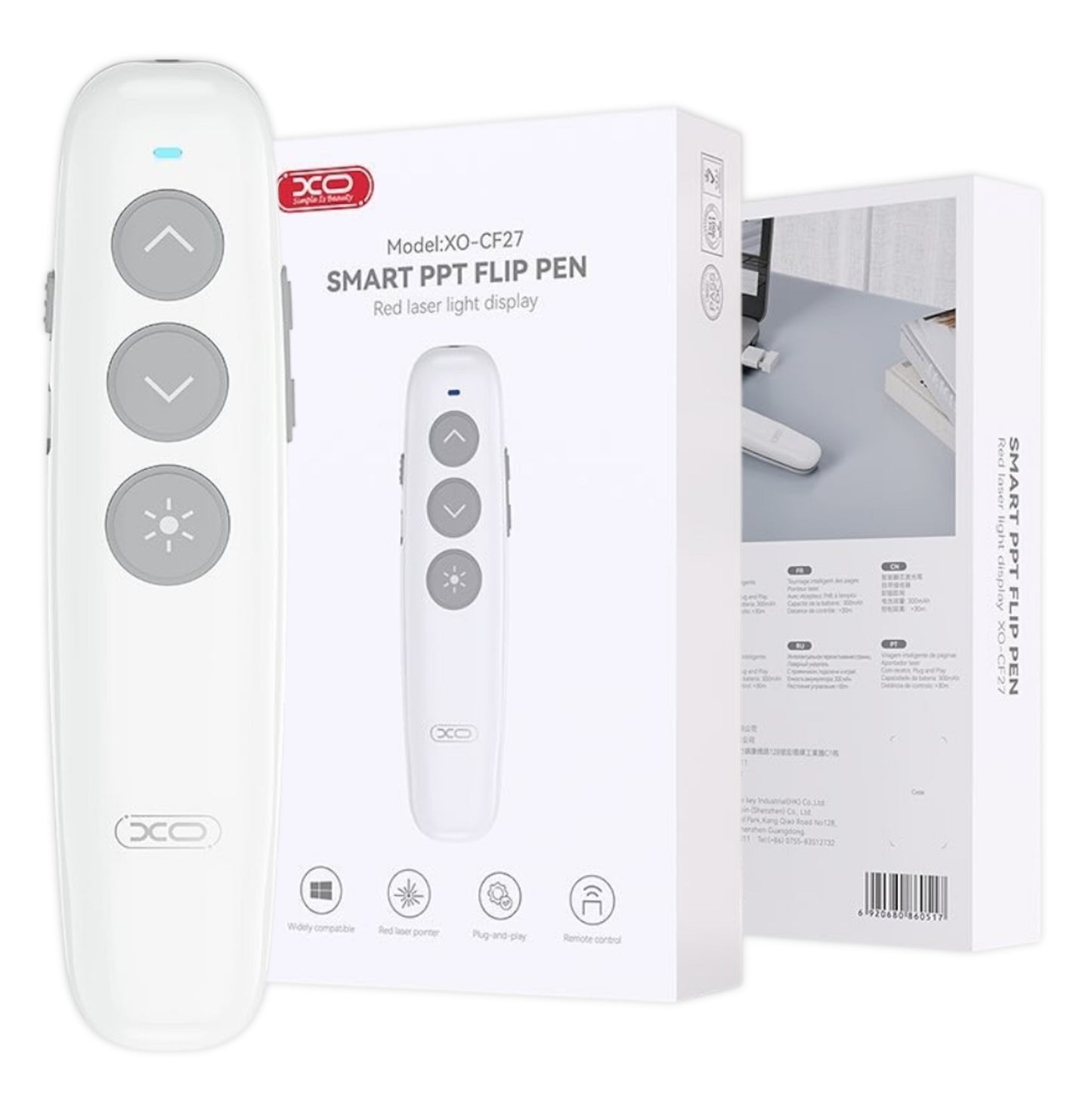 Presentador XO / Apuntador / Puntero Láser Inalámbrico USB