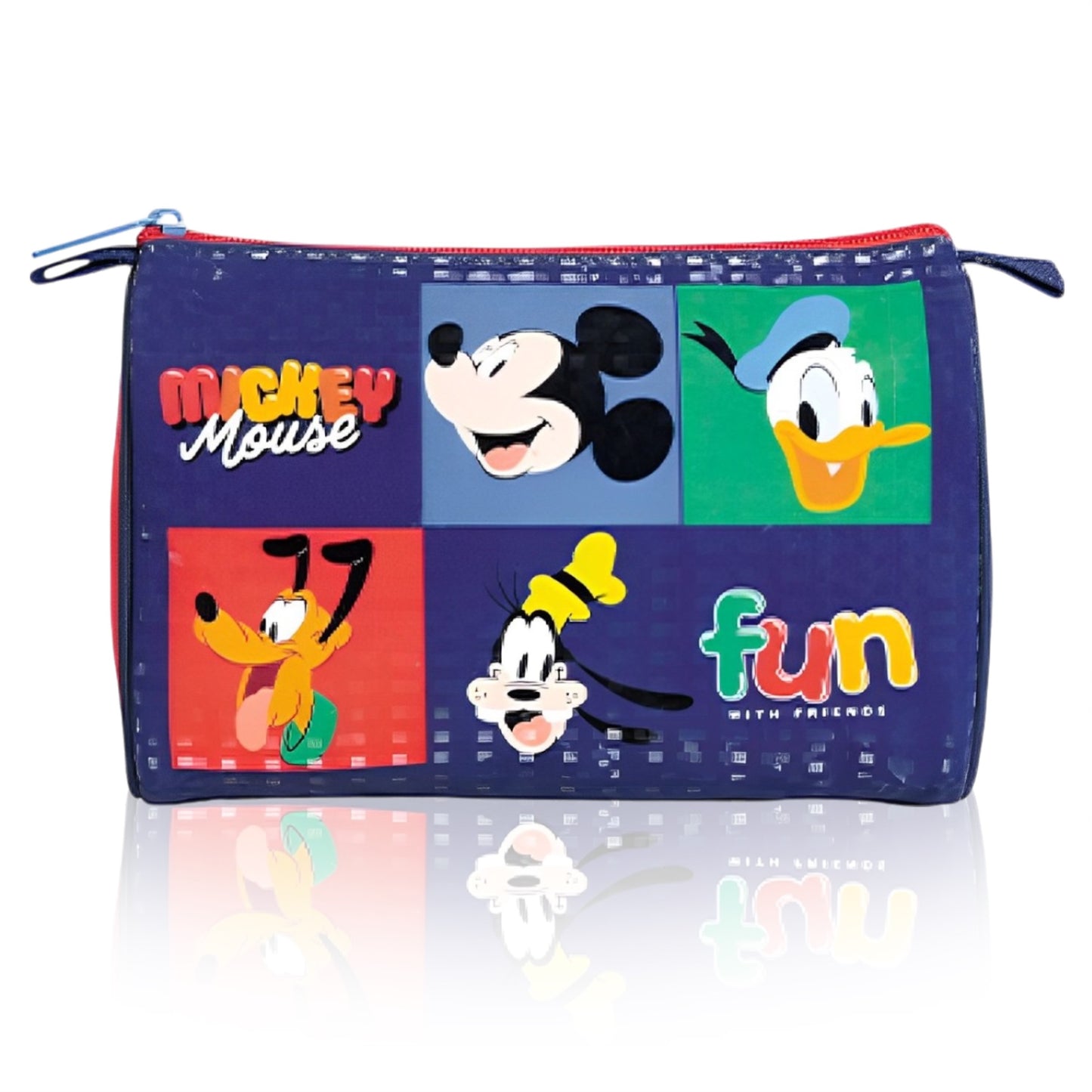 Combo Morral + Cartuchera + Lonchera Mickey Mouse Disney Junior Capi
