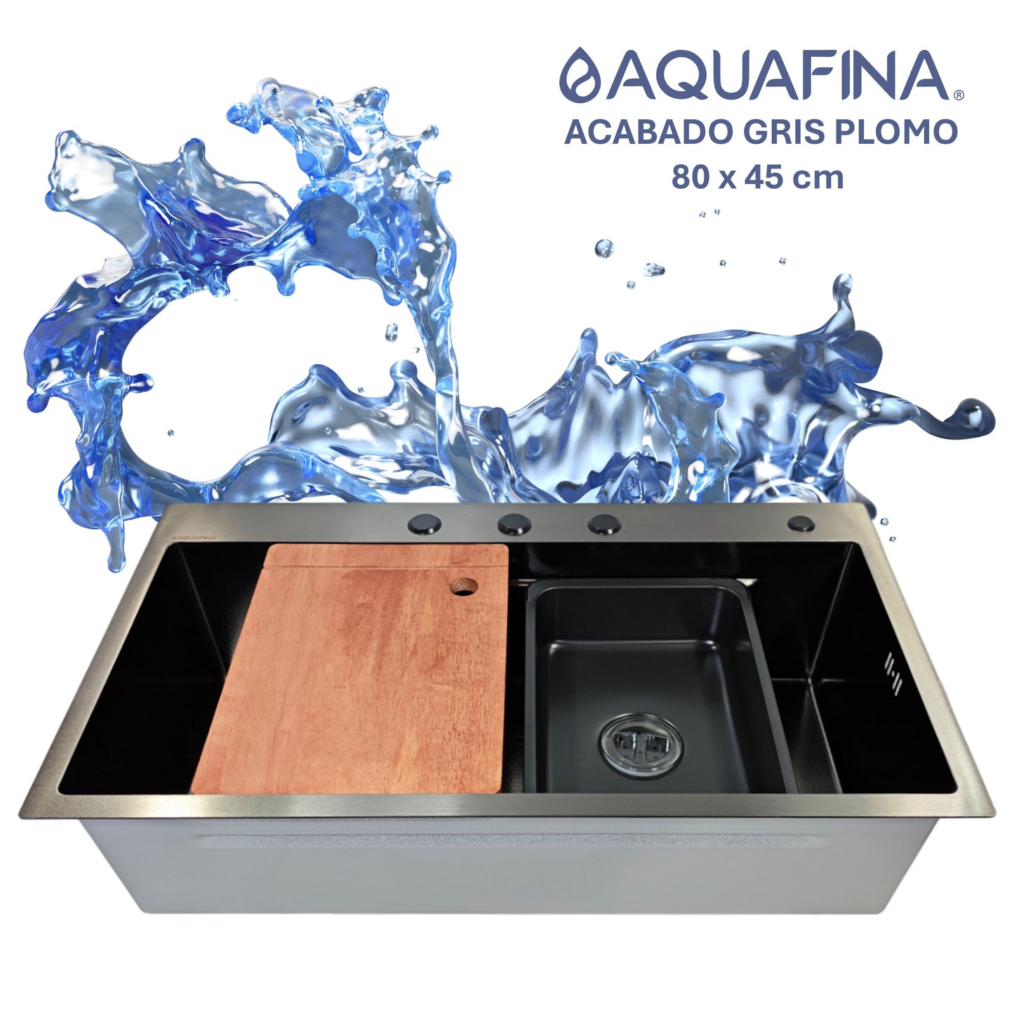 Fregadero / Lavaplatos Aquafina Set Empotrable 80x45cm