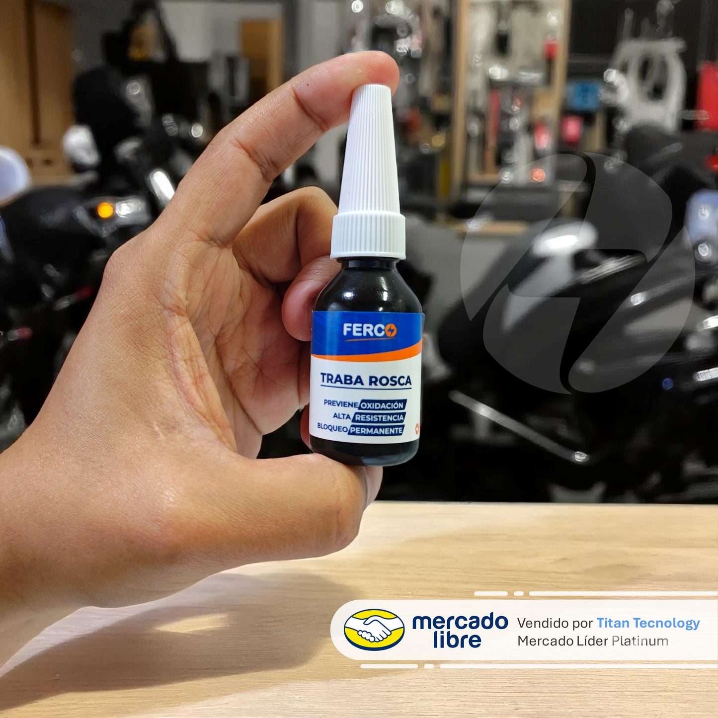 Fijador De Rosca Trabarosca Ferco - Fuerza (Media / Fuerte) 10ml