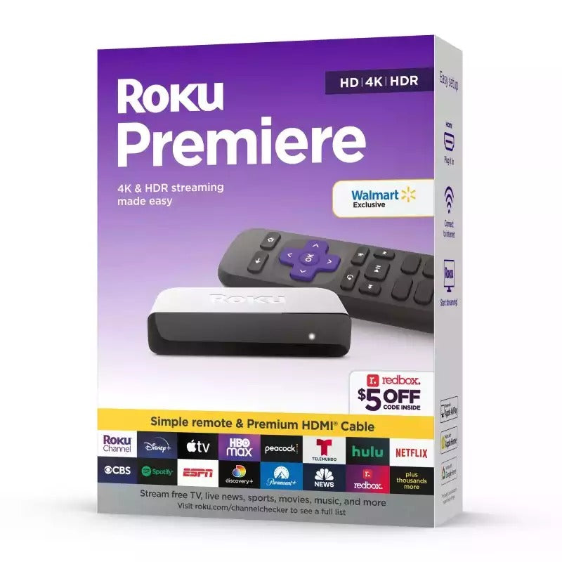 Roku Premiere HD 4K HDR Streaming Netflix / YouTube / HBO