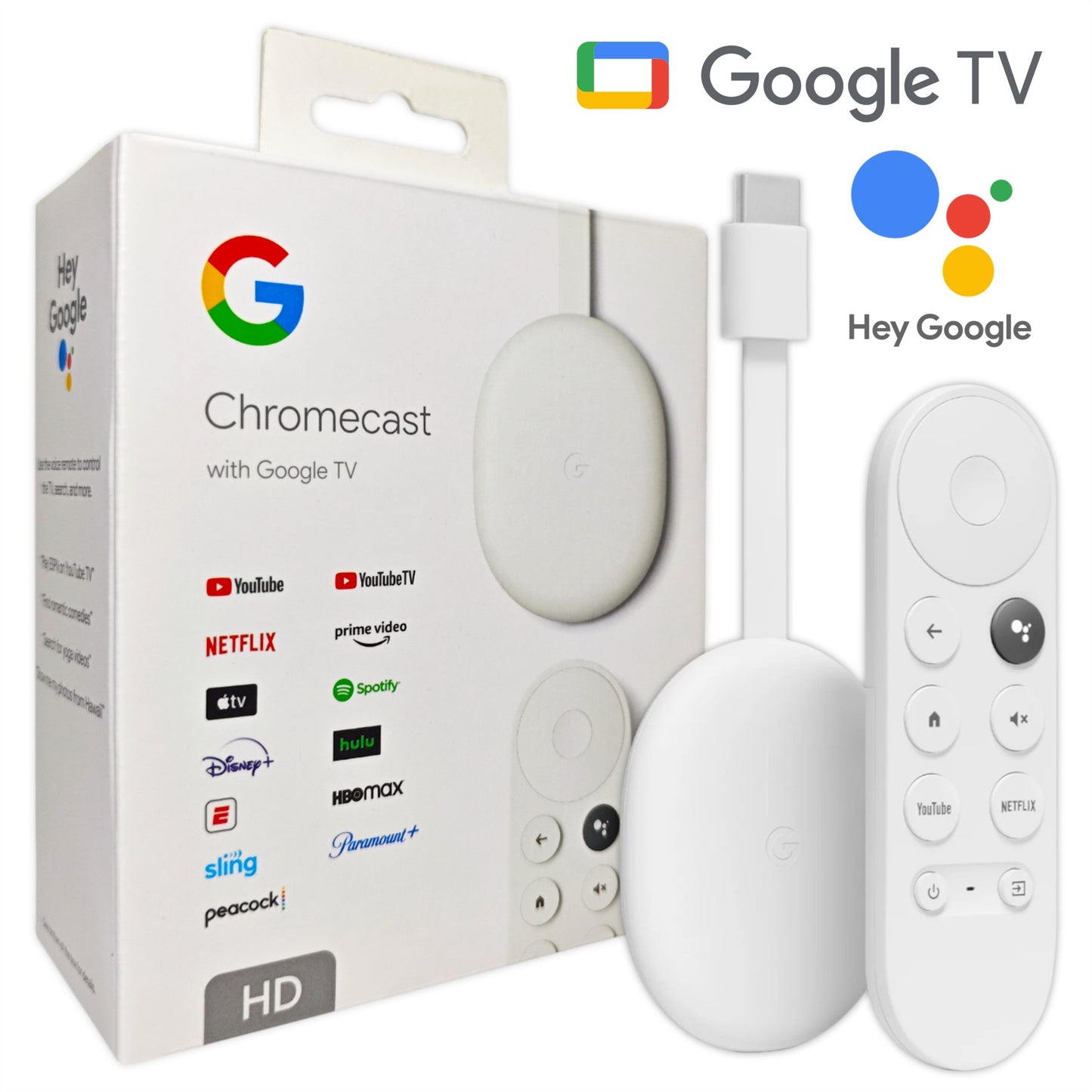Chromecast Google Tv Full Hd Streaming Tv Con Control De Voz