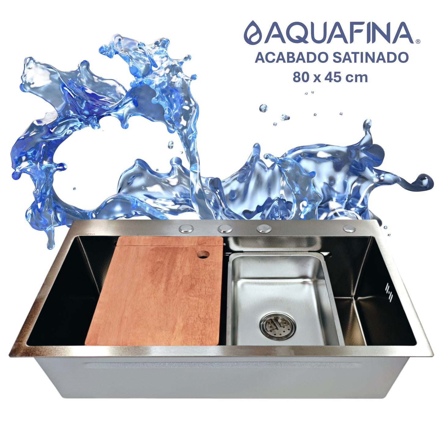 Fregadero / Lavaplatos Aquafina Set Empotrable 80x45cm