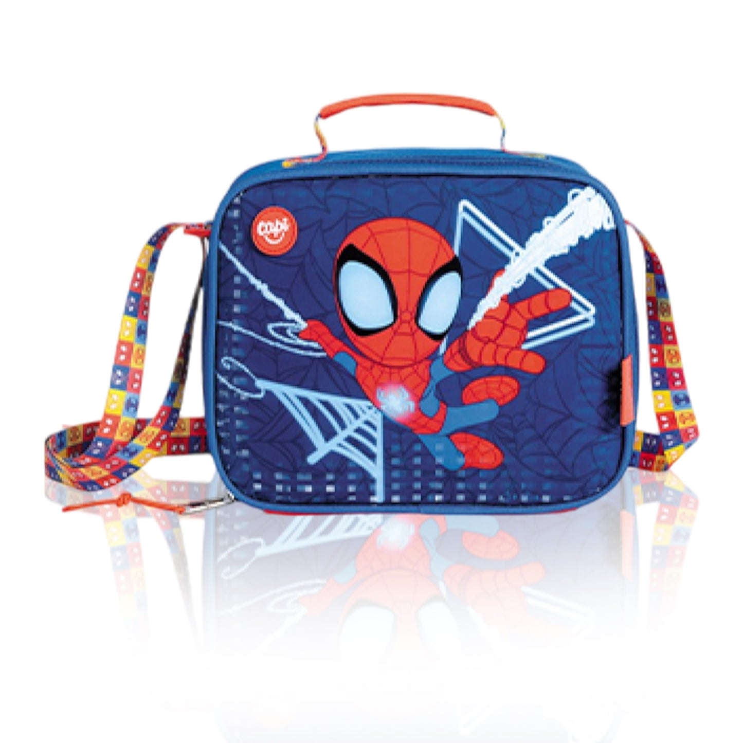 Combo Morral + Cartuchera + Lonchera Spidey And Friends Reverse