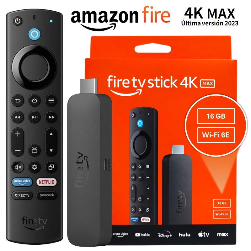 Amazon Fire Tv Stick 4k Max 2nd Gen Wifi 6E / 16 Gb (2023)