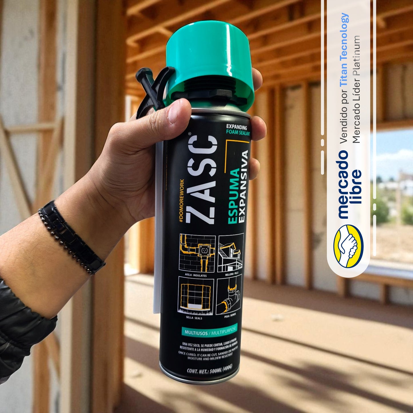 Espuma Expansiva Multiusos / Spray Zasc de Poliuretano