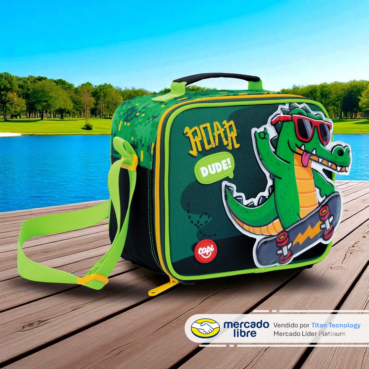 Lonchera / Bolso Térmico Capi Kids Cocodrile