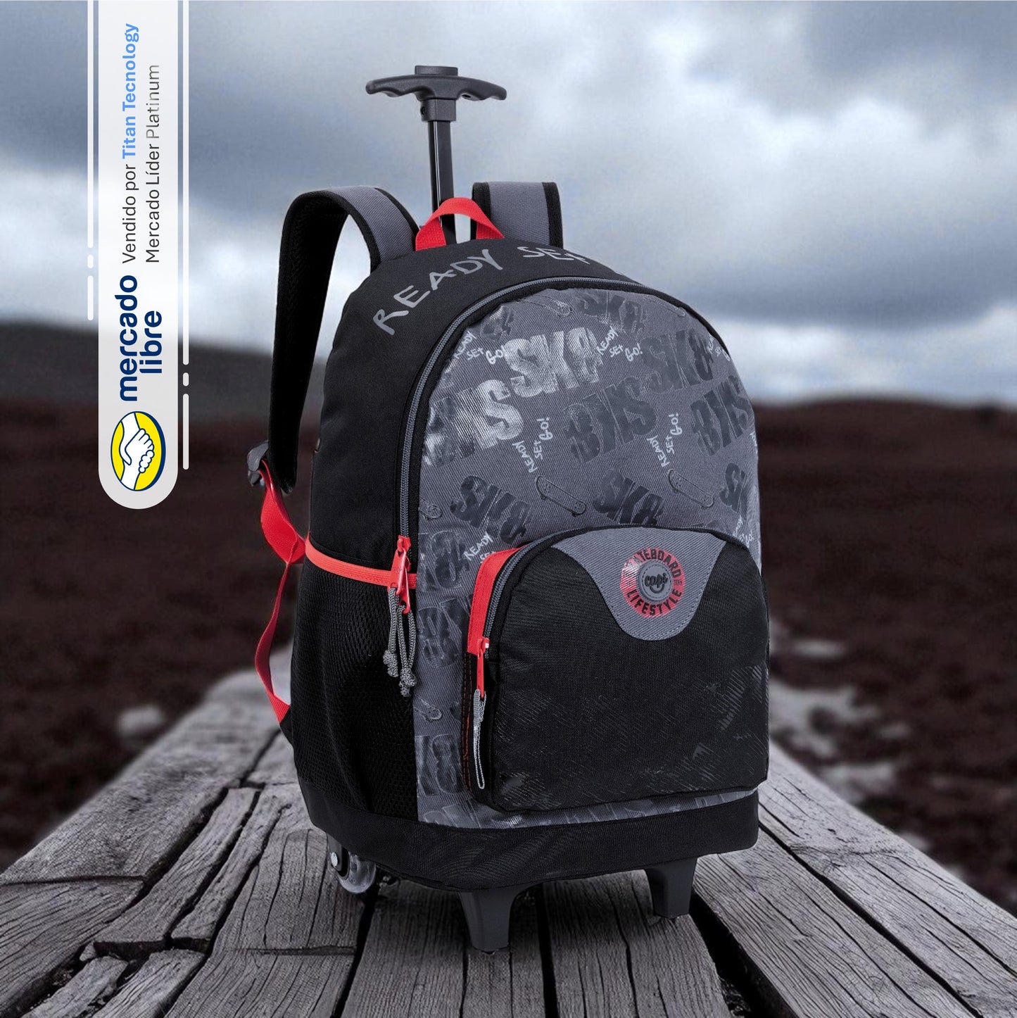 Bolso / Morral Con Ruedas Capi Joy Skateboard (L)
