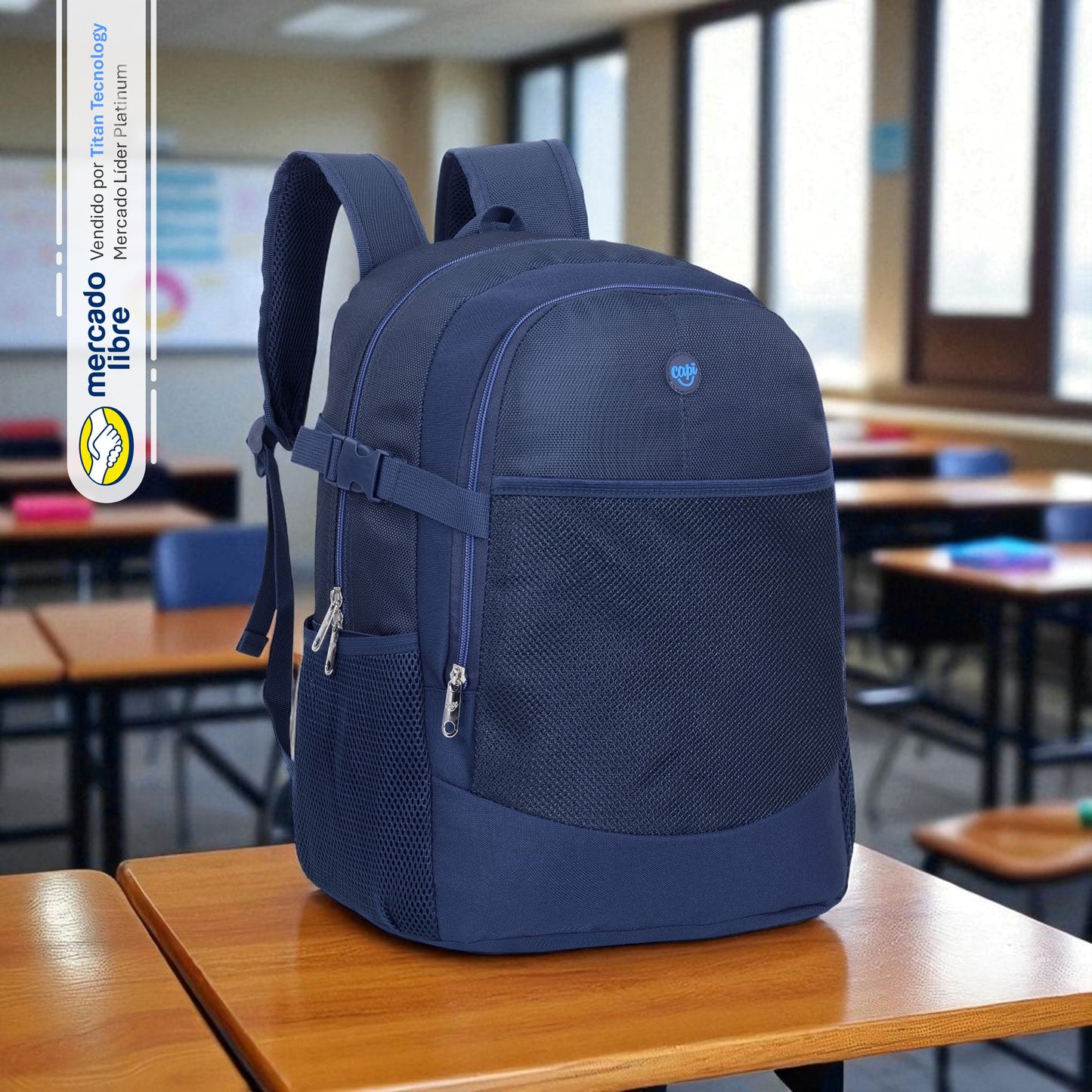 Bolso / Morral Grande Capi Happy Classic Blue Colección 2025 (M)