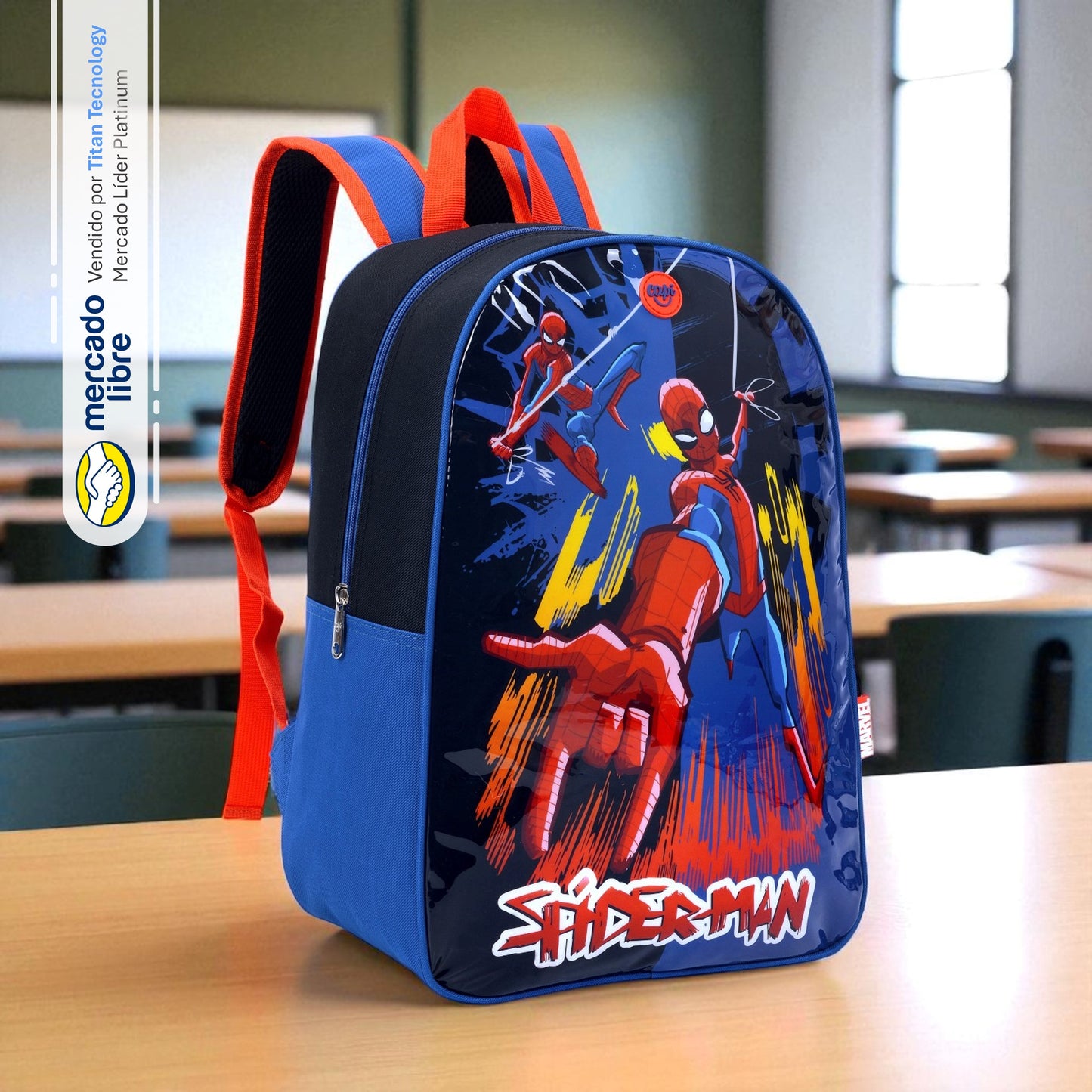 Tripack / Morral + Lonchera + Estuche Capi Kids - Spider-Man Awesome (S)