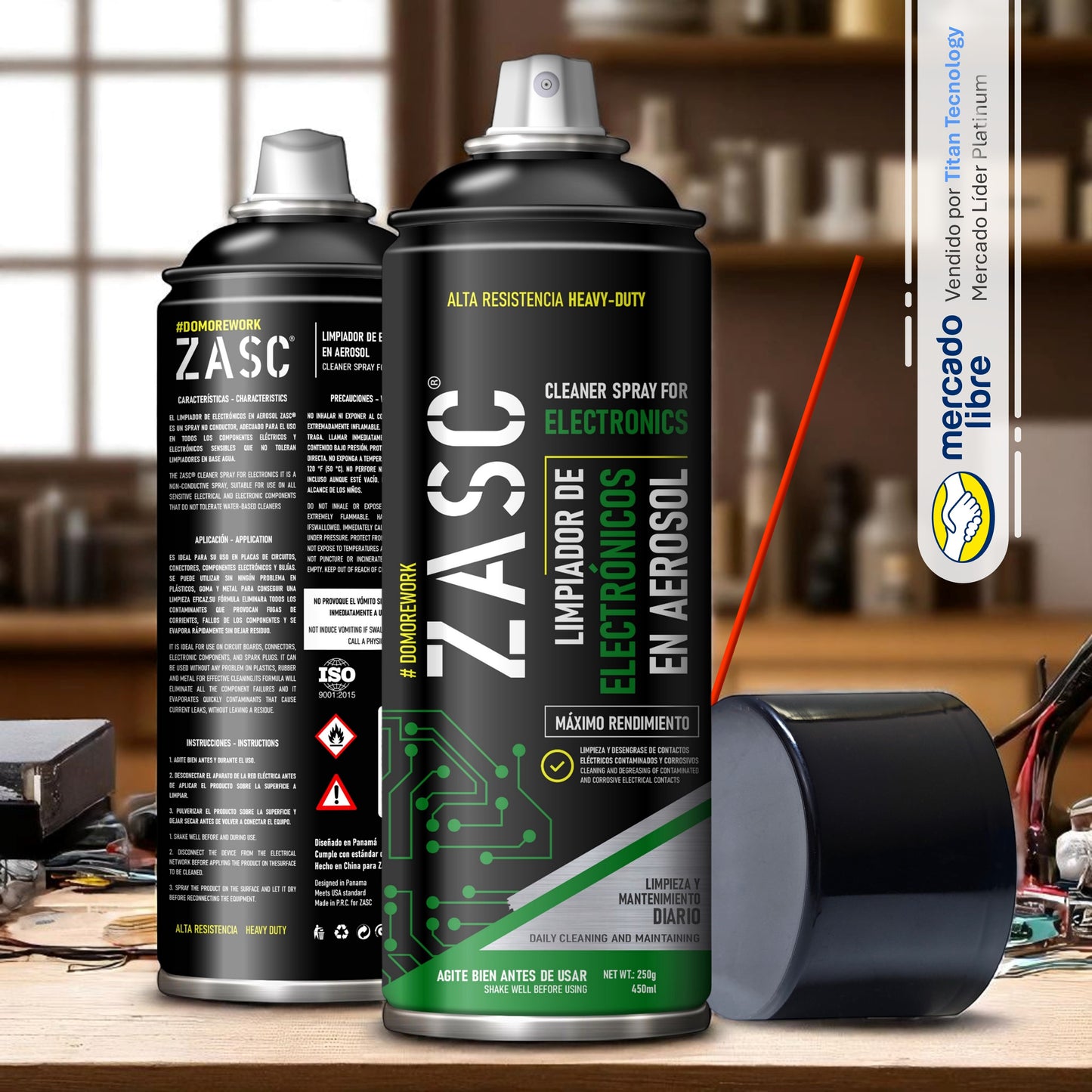 Limpiador De Contacto Electrónico Zasc En Spray 450ml