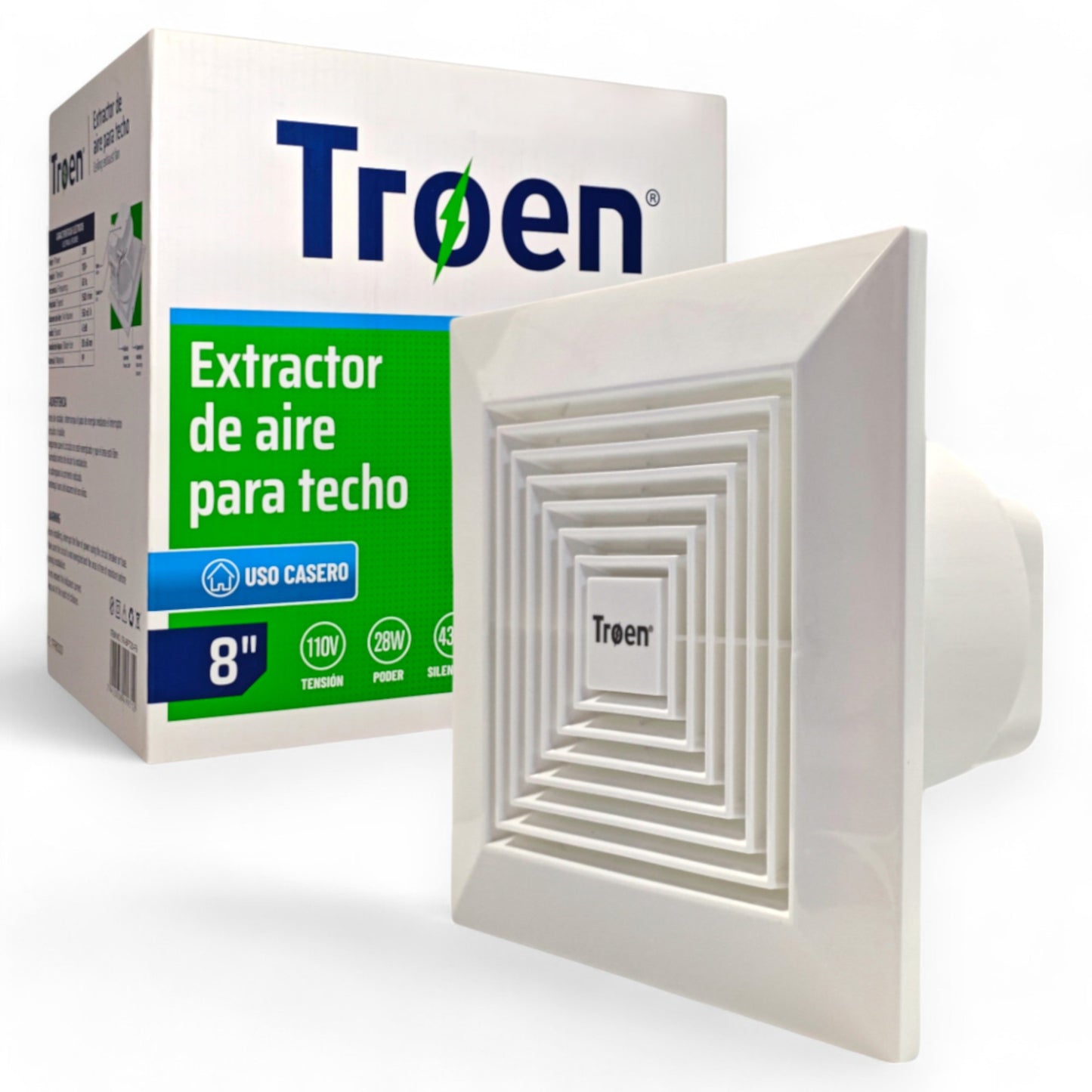 Extractor de aire para techo 8 Pulgadas Troen