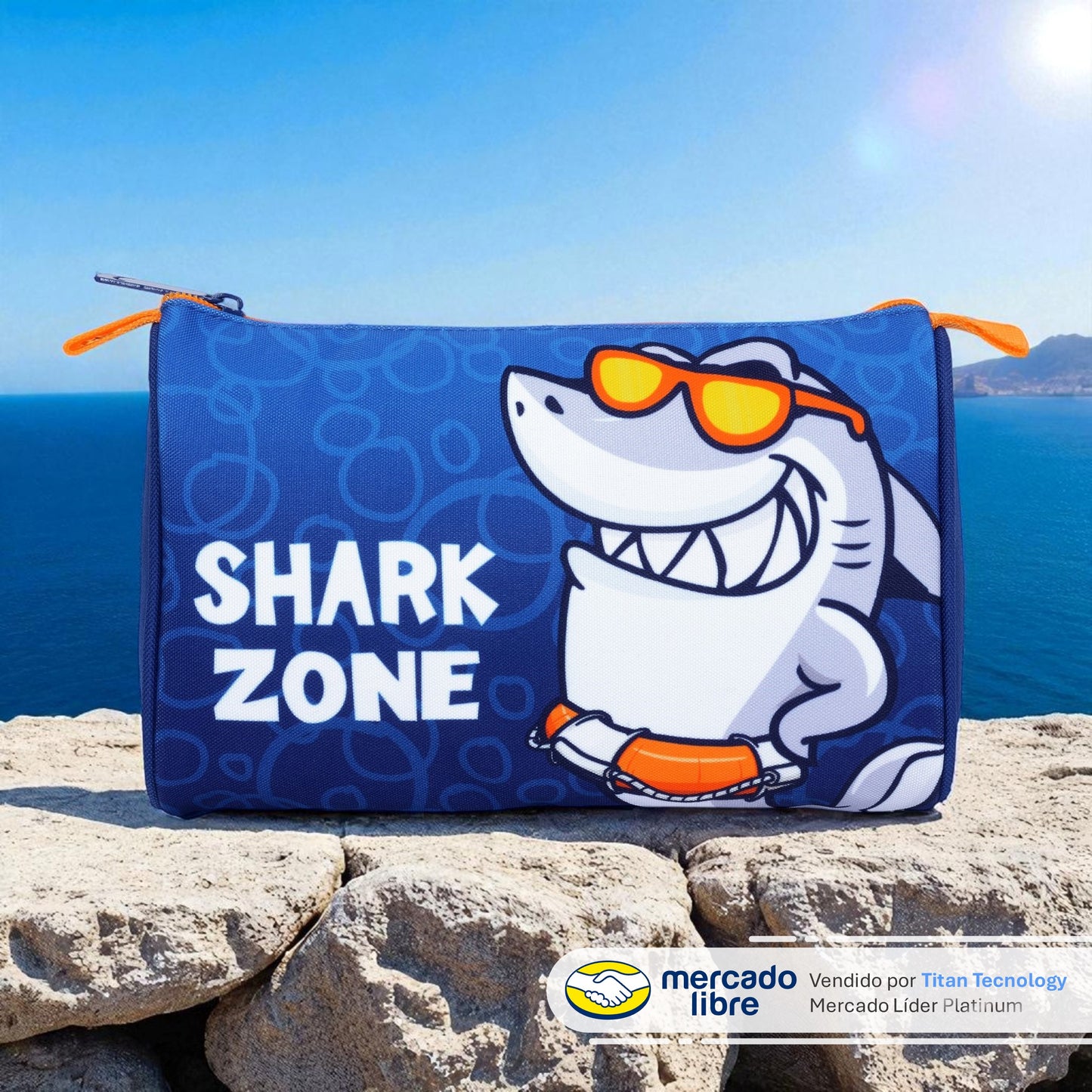 Cartuchera / Estuche Capi Kids Triangular Cool Shark
