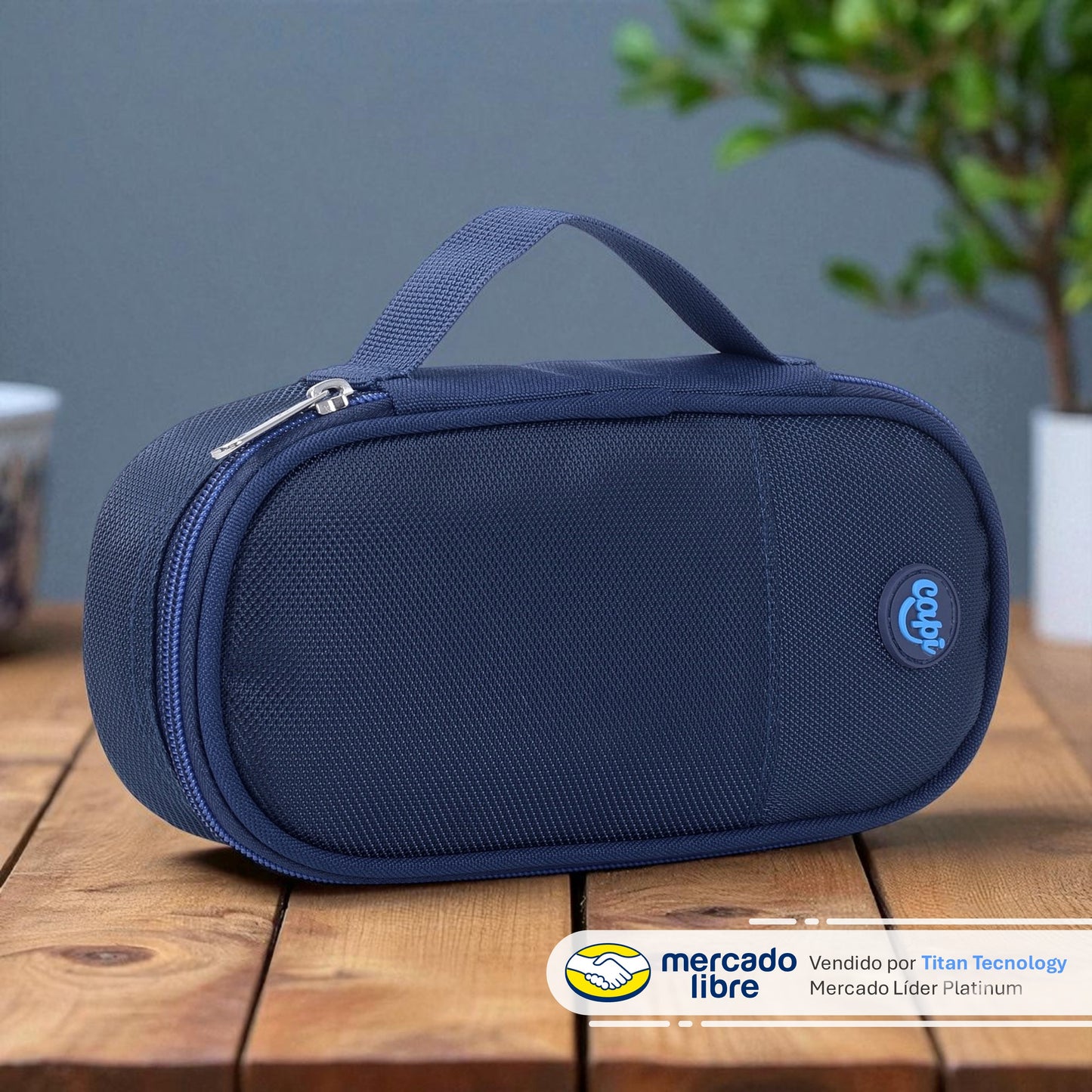 Cartuchera / Estuche Capi Ovalado Happy Classic Blue