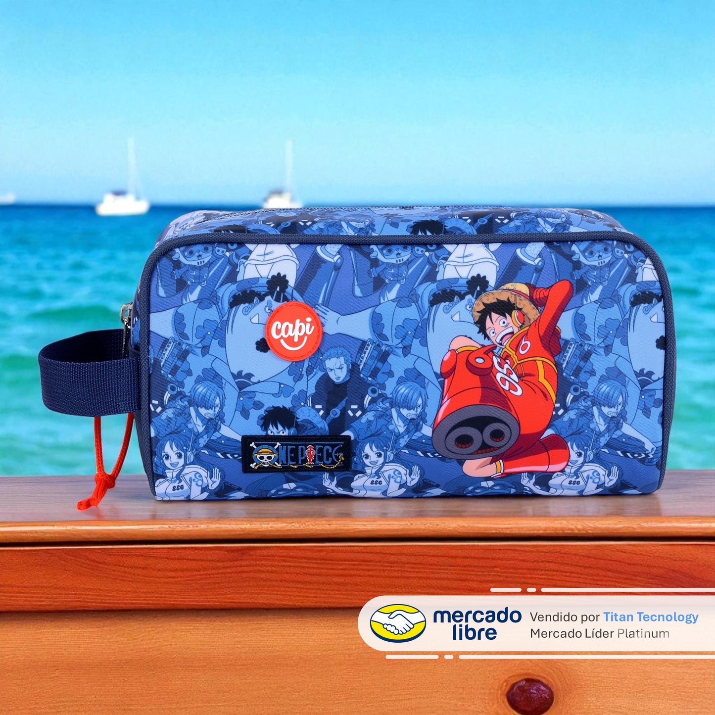 Cartuchera / Estuche Capi Ovalado One Piece Cartoons