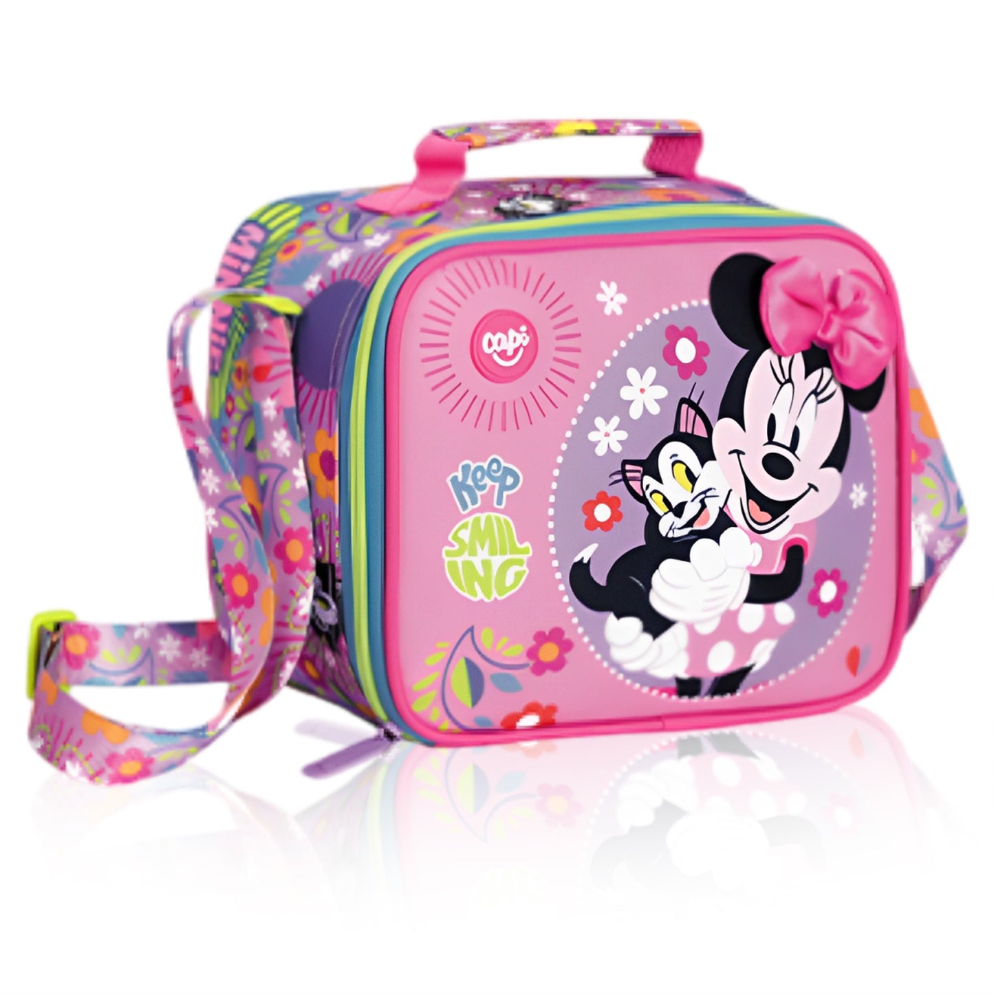 Combo Morral + Cartuchera + Lonchera Minnie Mouse Disney