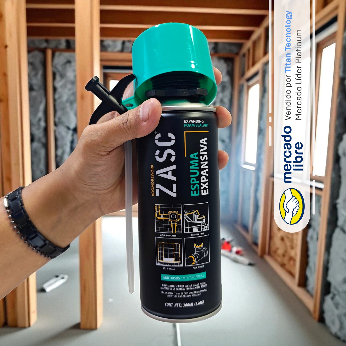 Espuma Expansiva Multiusos / Spray Zasc de Poliuretano