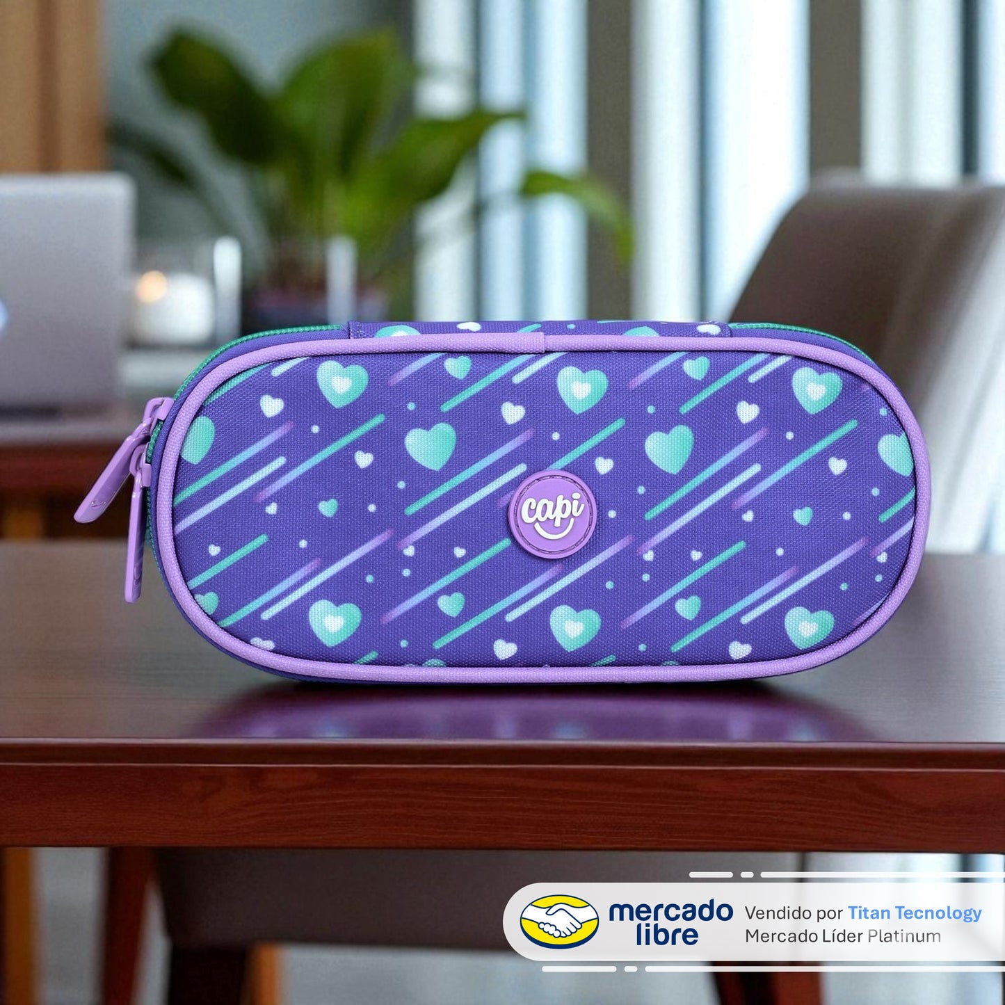 Cartuchera / Estuche Capi Ovalado Aurora