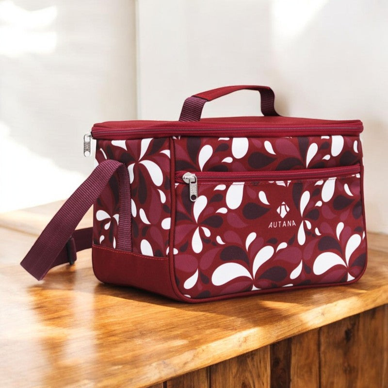 Lonchera Térmica Autana Rectangular Magenta Splash + Obsequio
