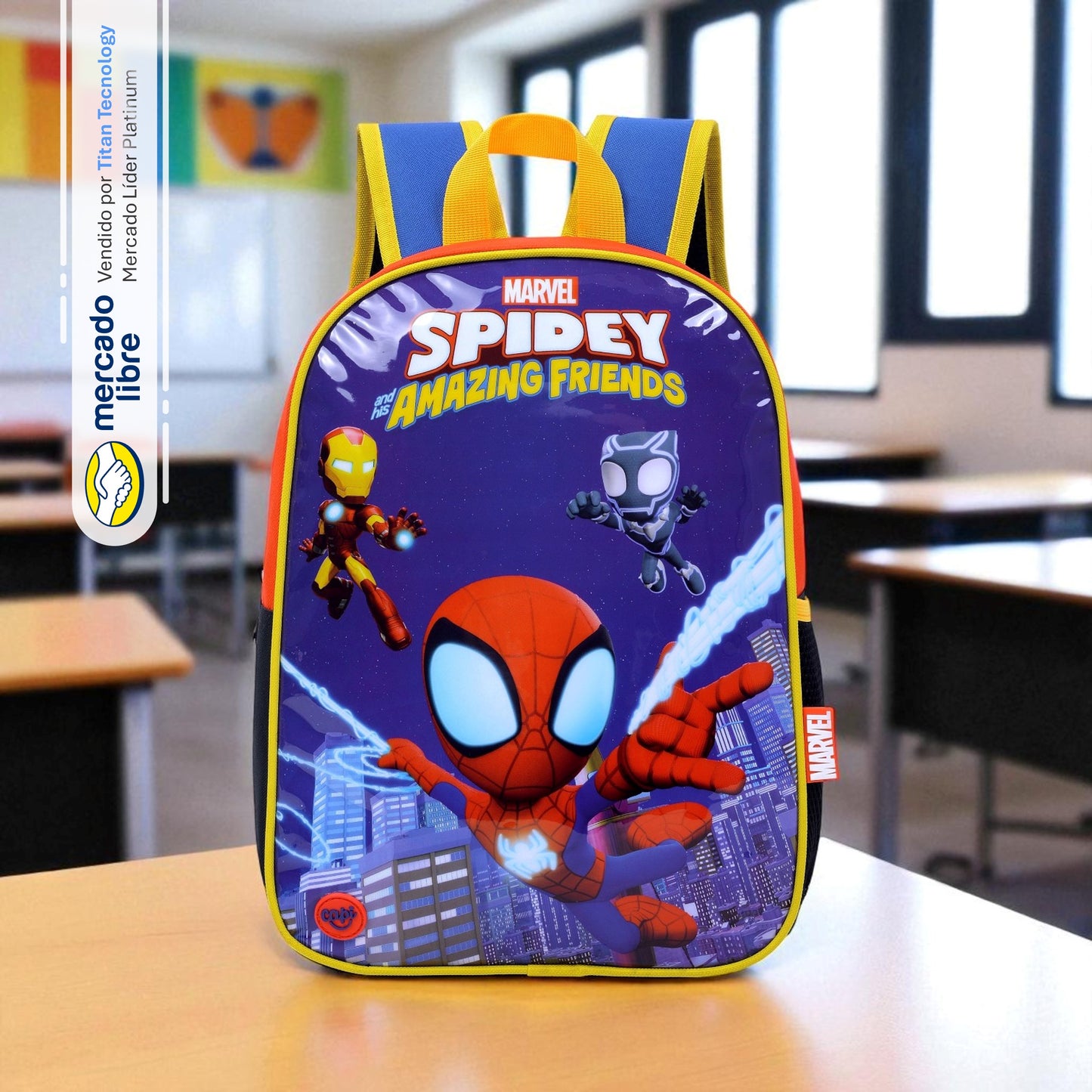 Tripack / Morral + Lonchera + Estuche Capi Kids - Spidey And Friends (XS)