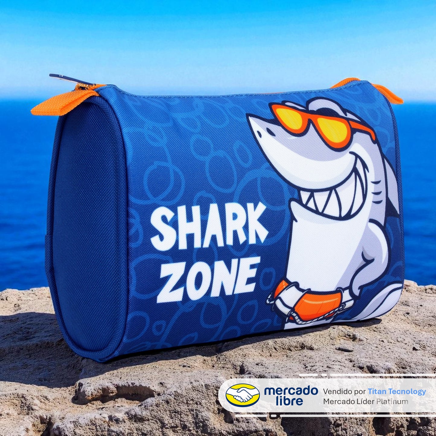 Cartuchera / Estuche Capi Kids Triangular Cool Shark