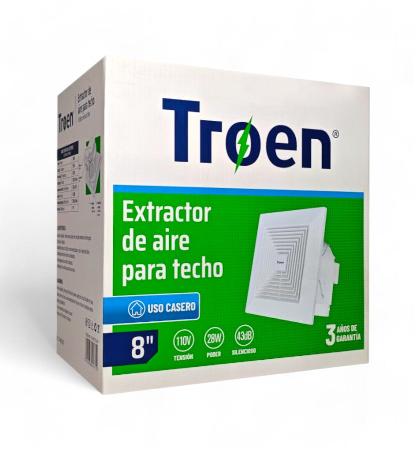 Extractor de aire para techo 8 Pulgadas Troen