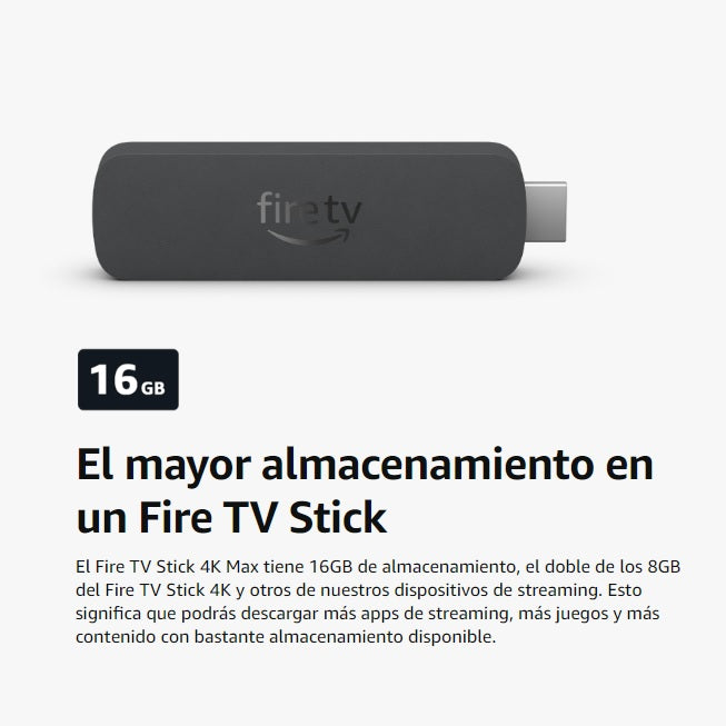 Amazon Fire Tv Stick 4k Max 2nd Gen Wifi 6E / 16 Gb (2023)