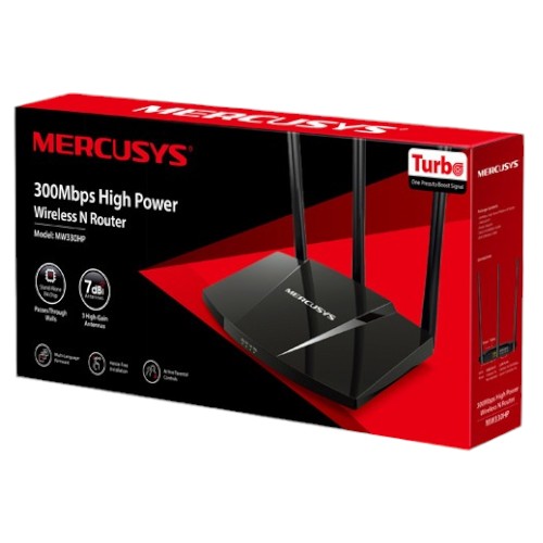 Router Mercusys N 300Mbps Rompe Muro MW330HP Aba / Fibra