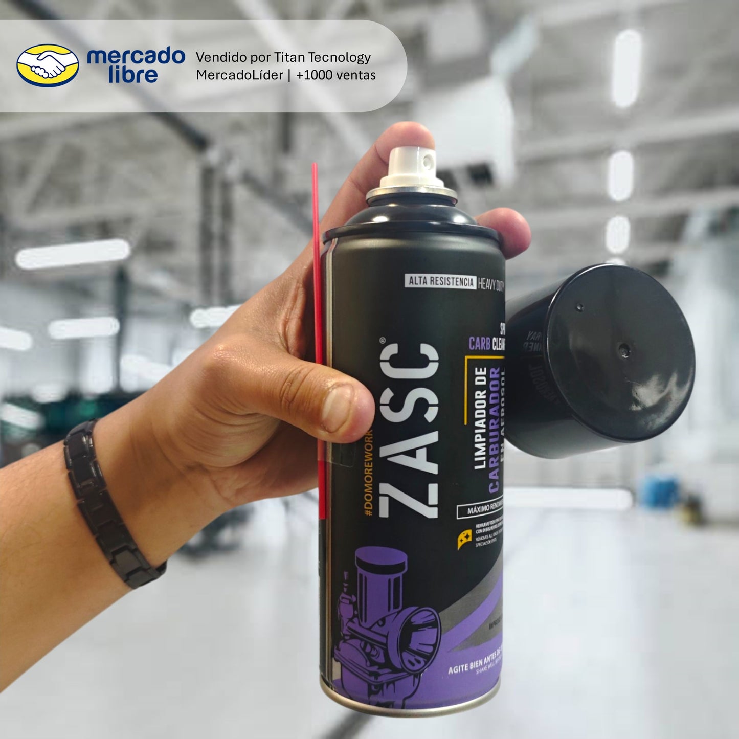 Spray Zasc Limpiador De Carburador Alta Resistencia 450cc