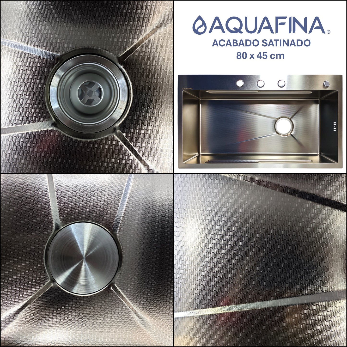 Fregadero / Lavaplatos Aquafina Set Empotrable 80x45cm
