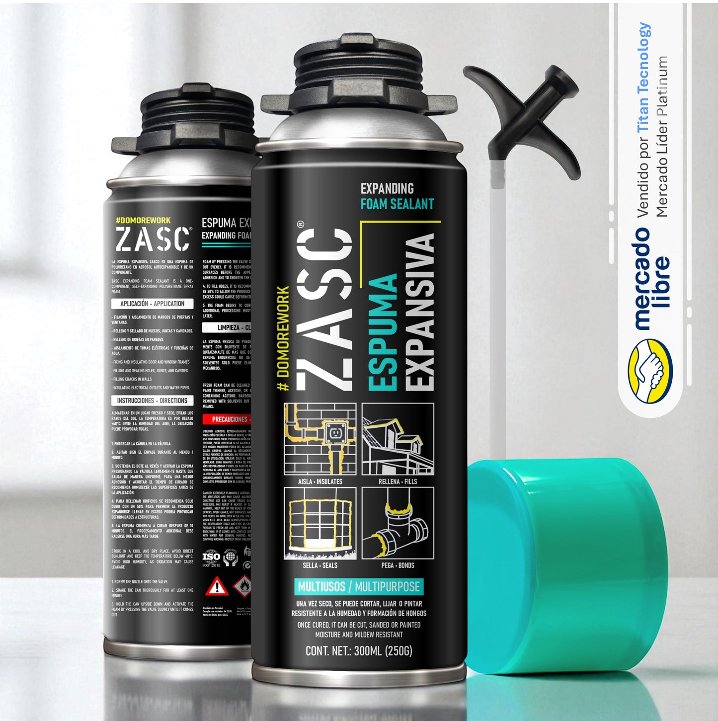 Espuma Expansiva Multiusos / Spray Zasc de Poliuretano