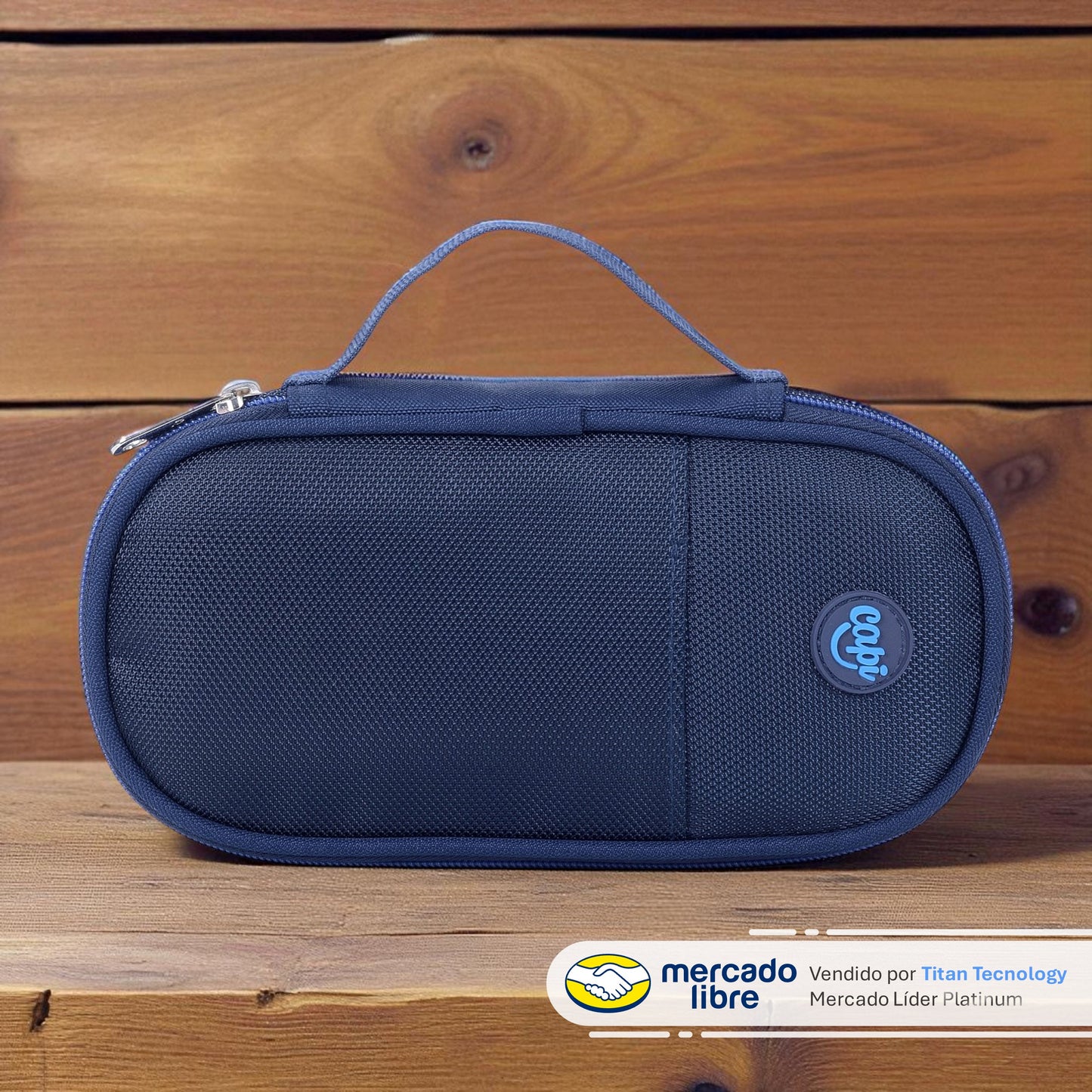 Cartuchera / Estuche Capi Ovalado Happy Classic Blue