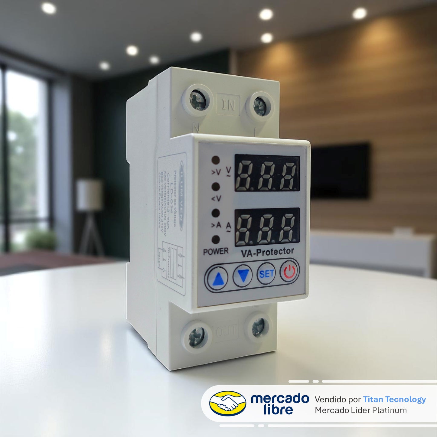 Protector / Supervisor Multi-voltaje Digital 110/220v 40amp