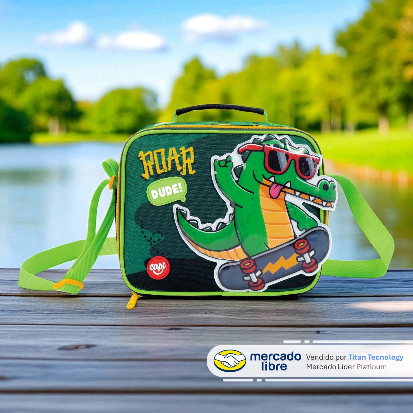 Lonchera / Bolso Térmico Capi Kids Cocodrile