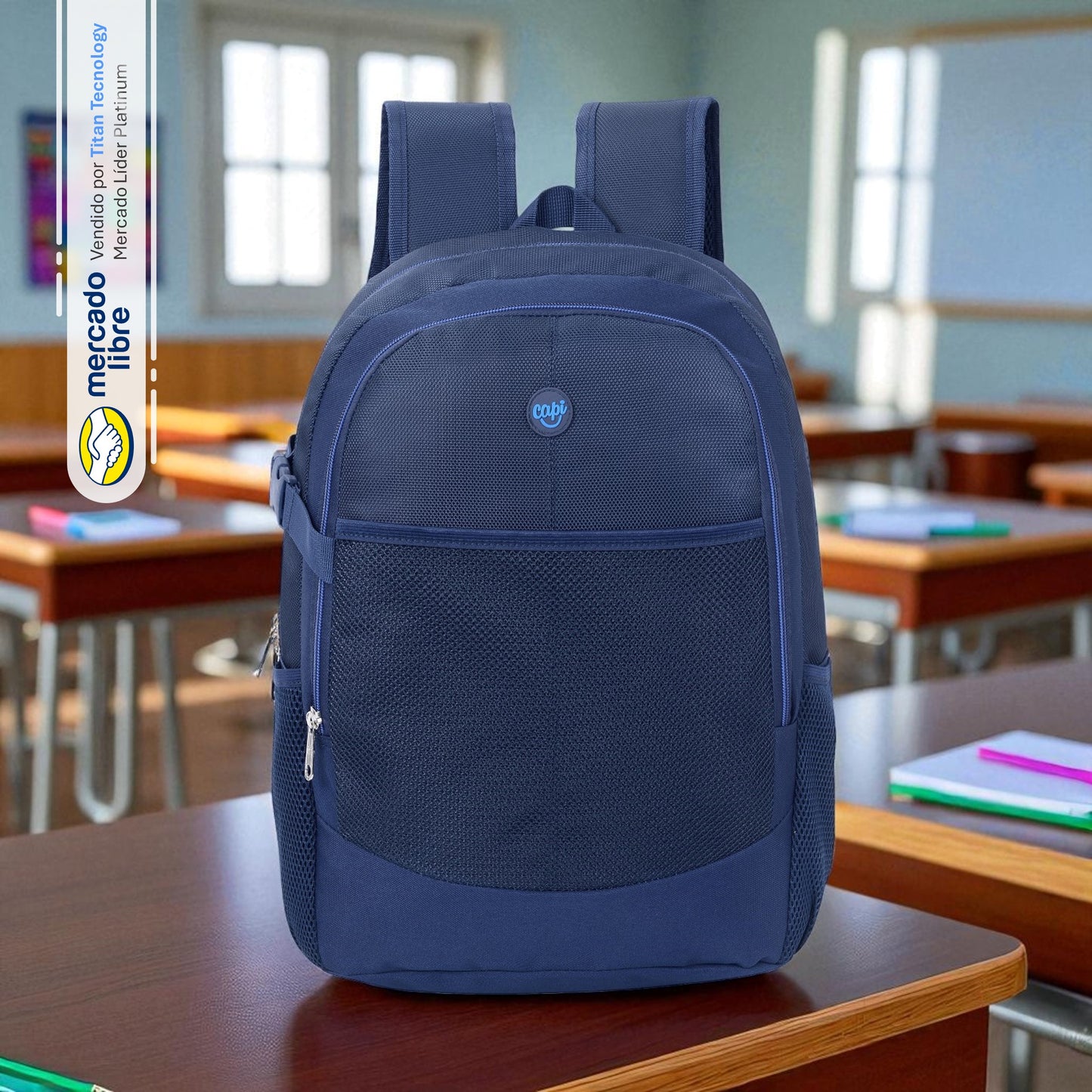 Bolso / Morral Grande Capi Happy Classic Blue Colección 2025 (M)