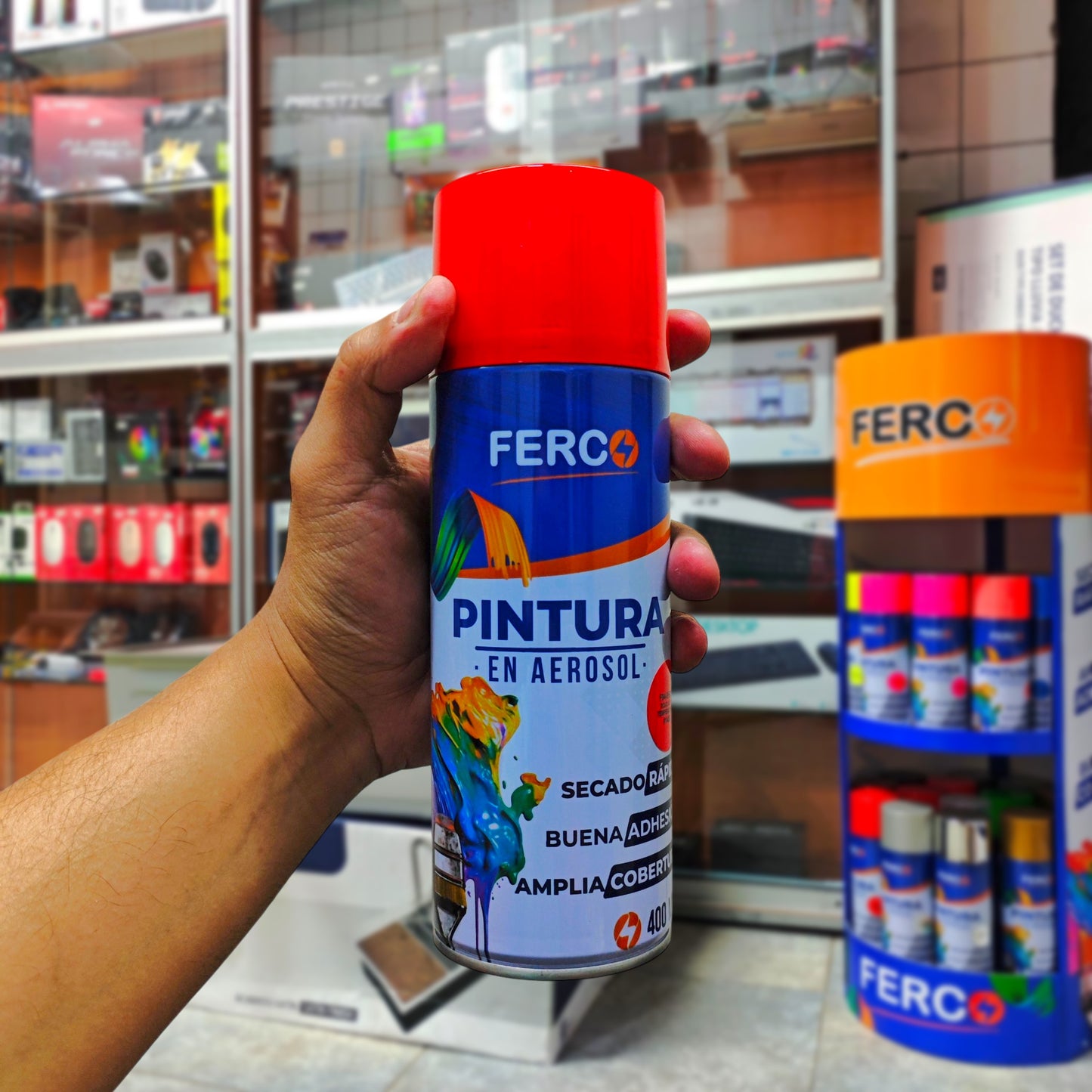 Pintura Ferco en Spray / Aerosol Acrílica de Alta Temperatura 400cc