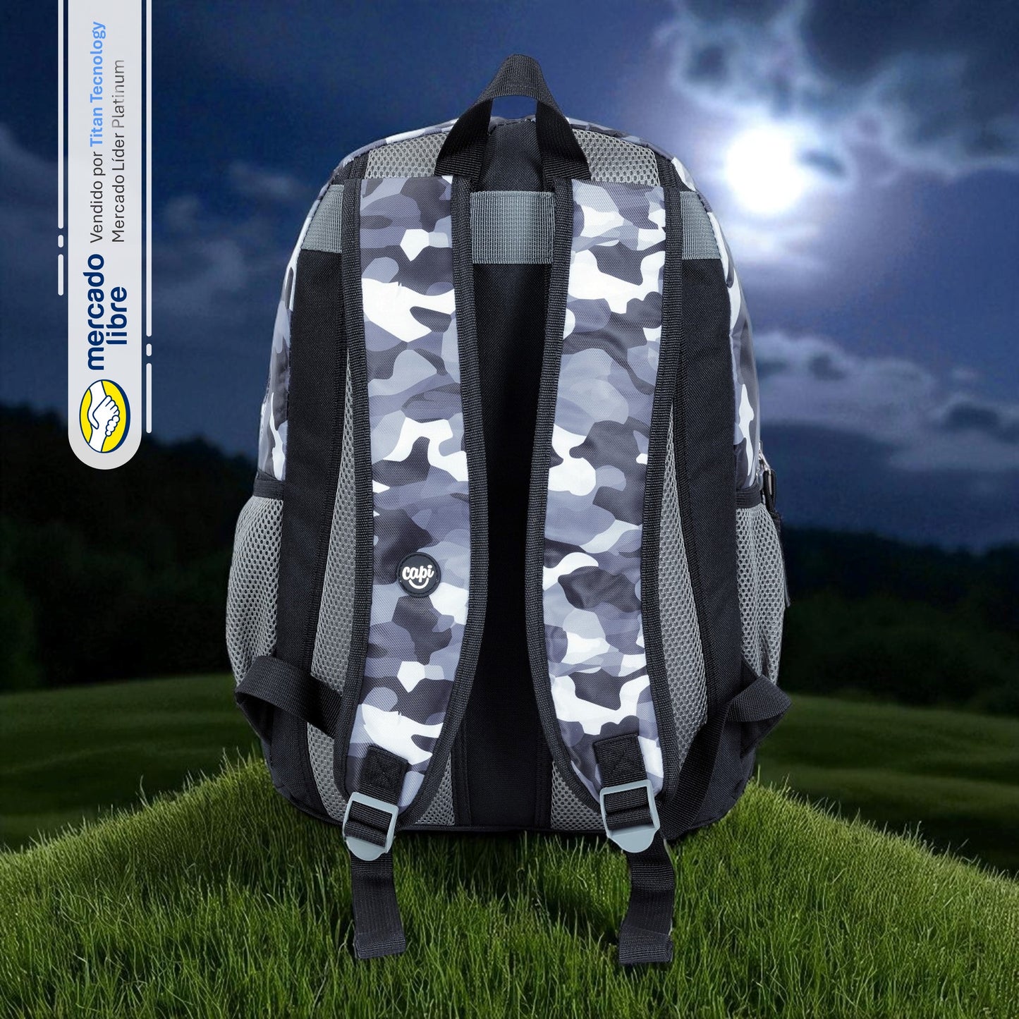 Bolso / Morral Grande Capi Camuflaje Colección 2025 (M)